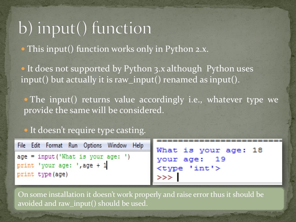 Python-02| Input, Output & Import