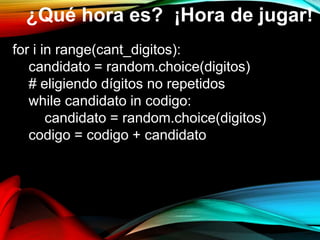 Ejercicios Python parte 4 | PPTX