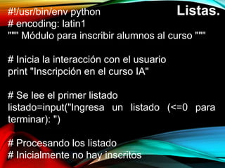 Ejercicios Python parte 4 | PPTX