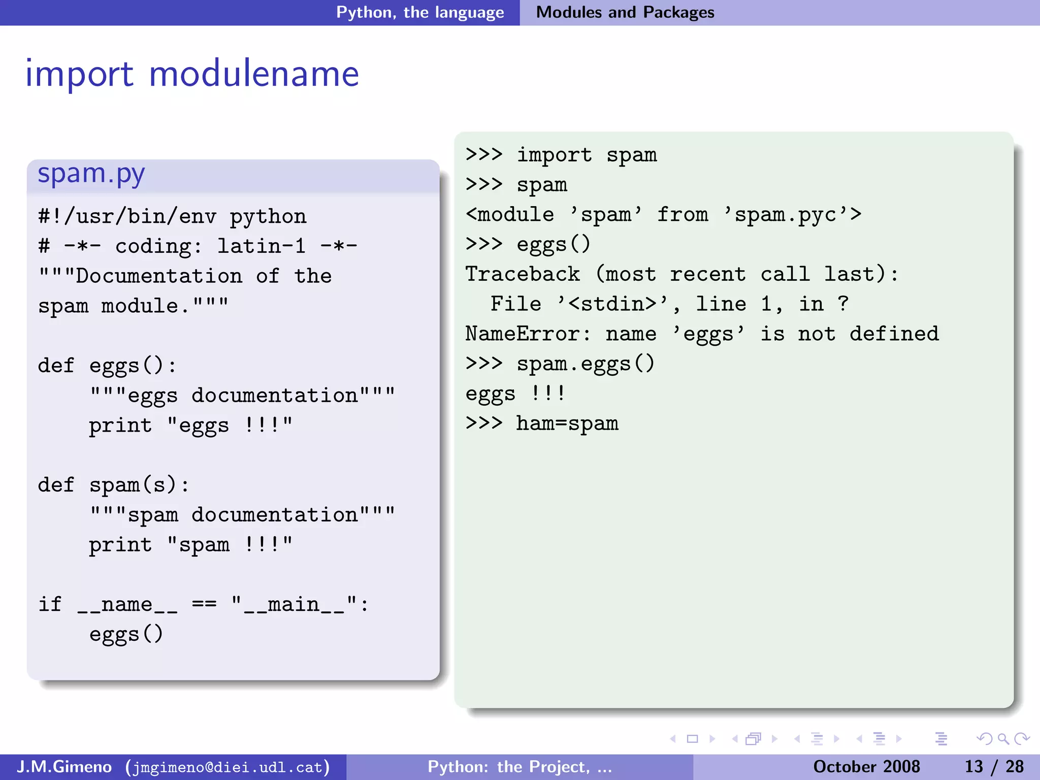 Python: the Project, the Language and the Style