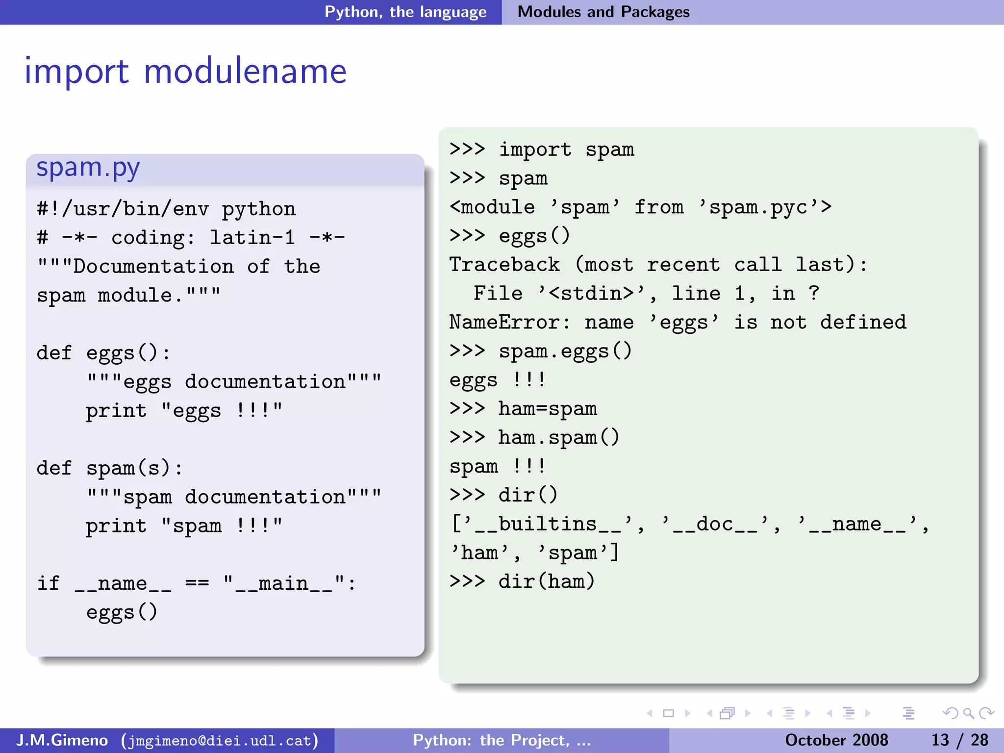 Python: the Project, the Language and the Style