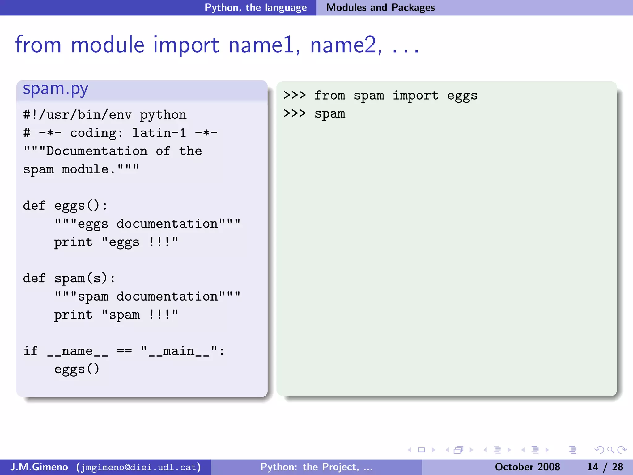Python: the Project, the Language and the Style
