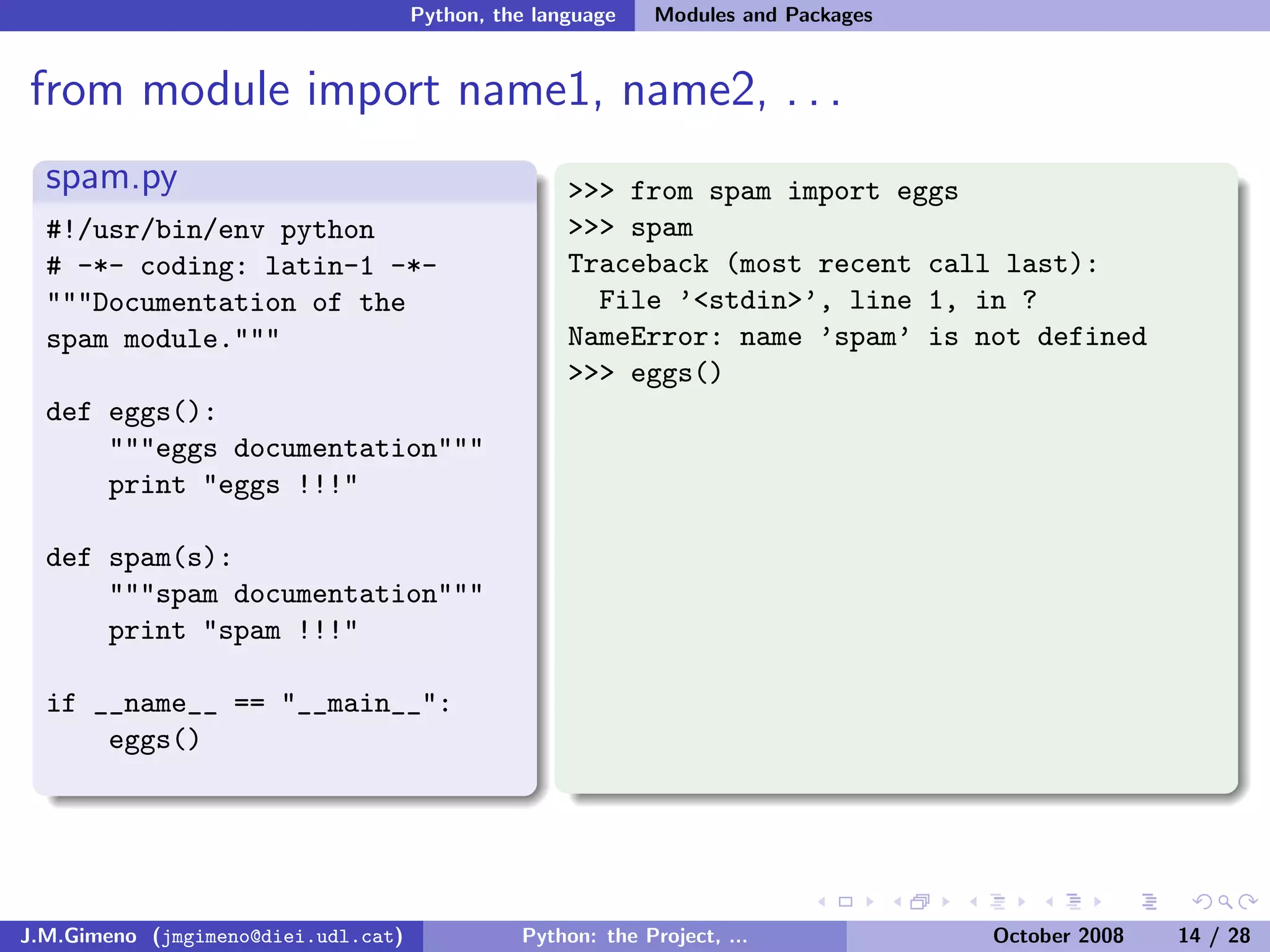 Python: the Project, the Language and the Style