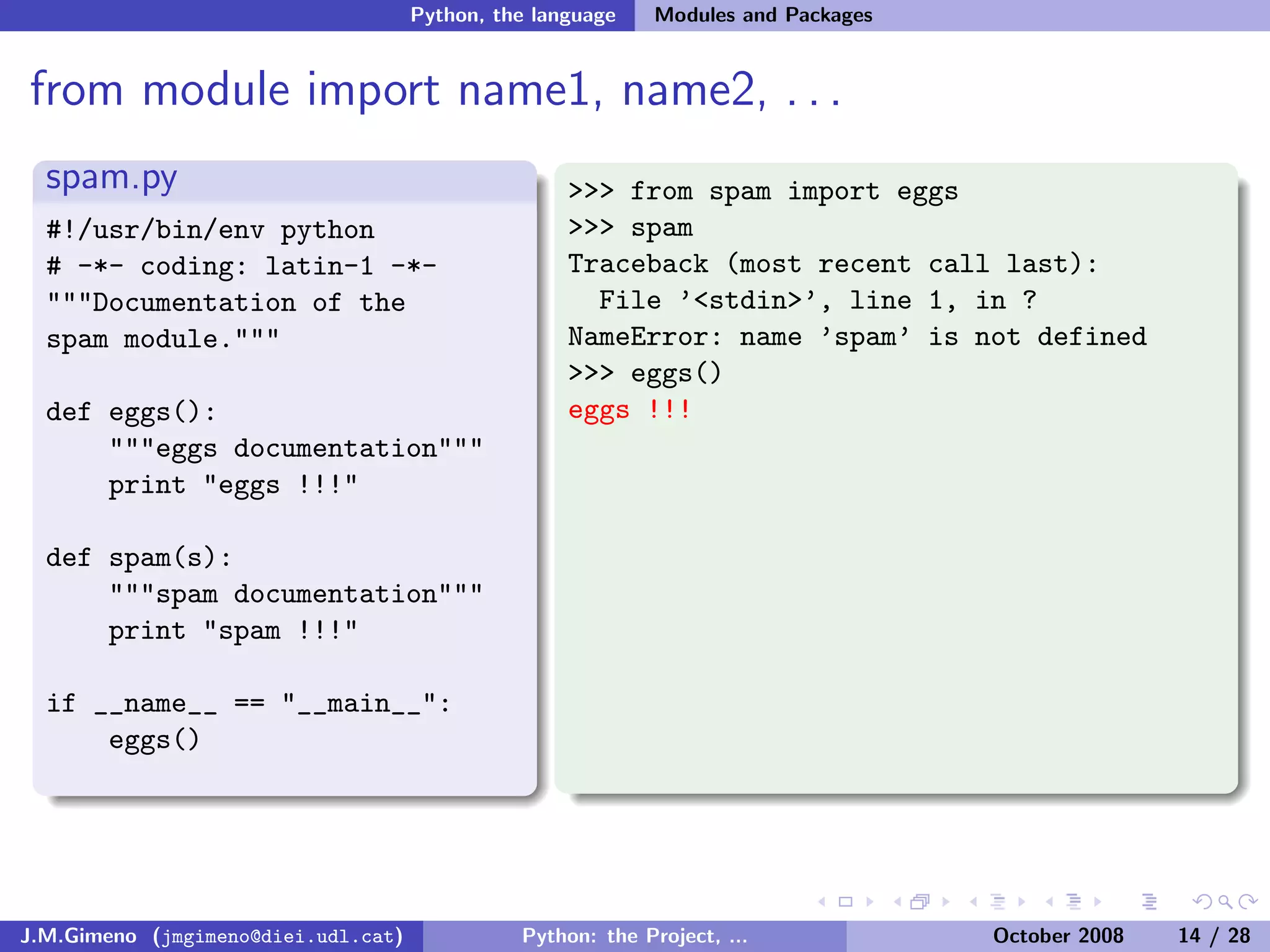 Python: the Project, the Language and the Style