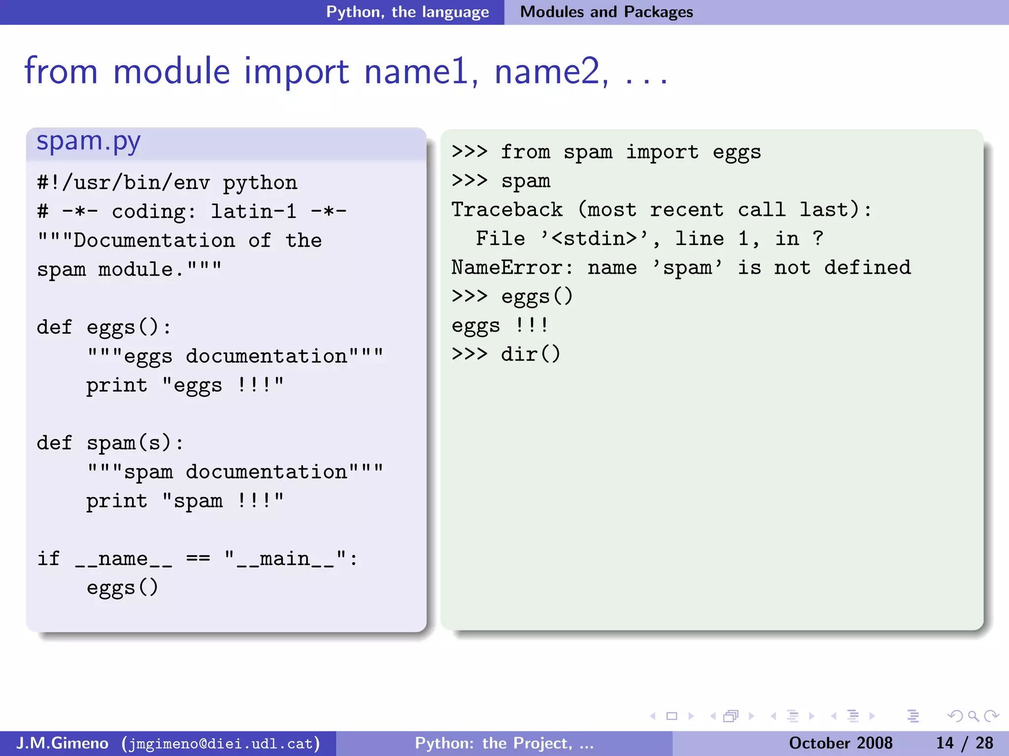 Python: the Project, the Language and the Style