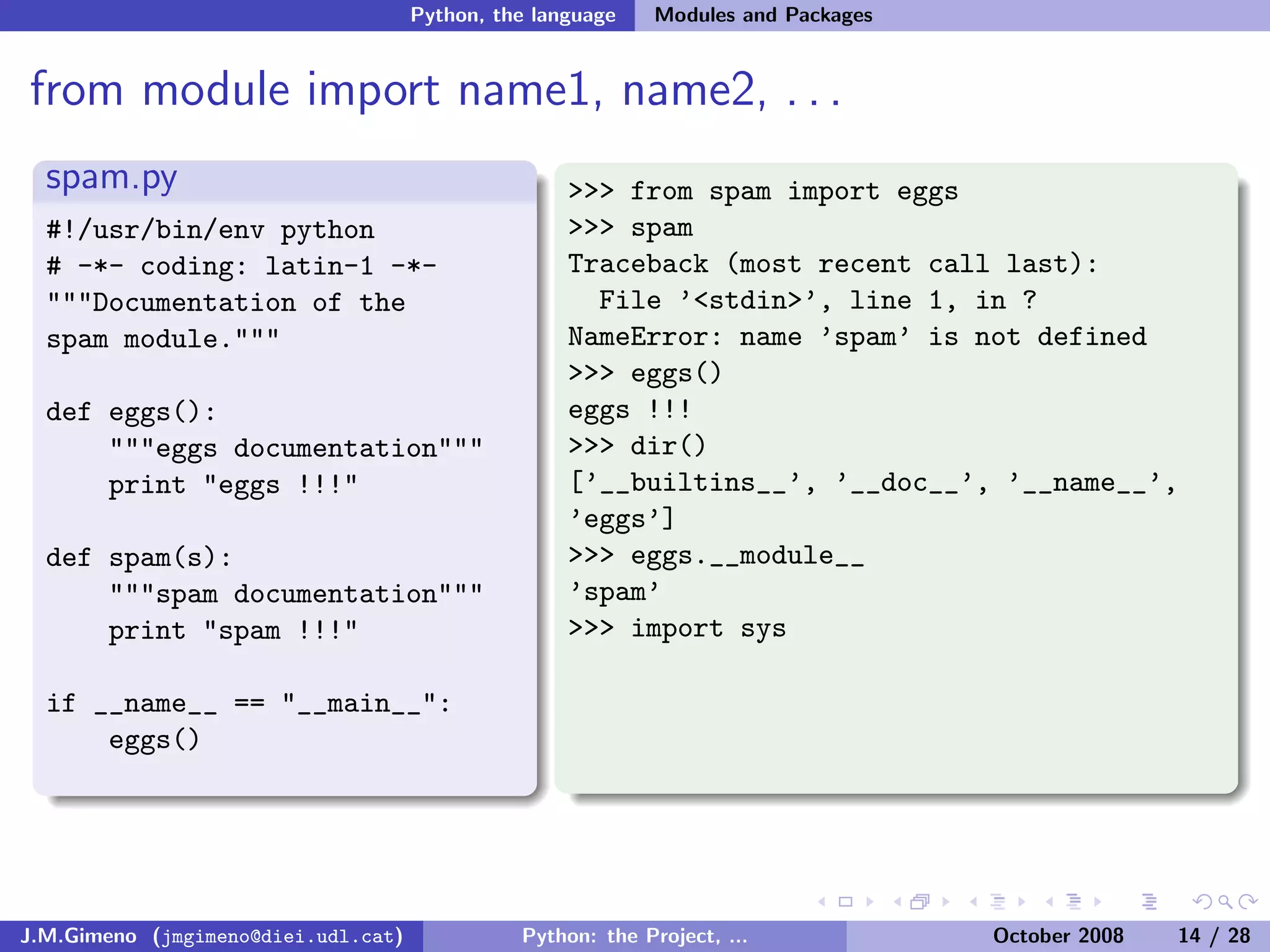 Python: the Project, the Language and the Style