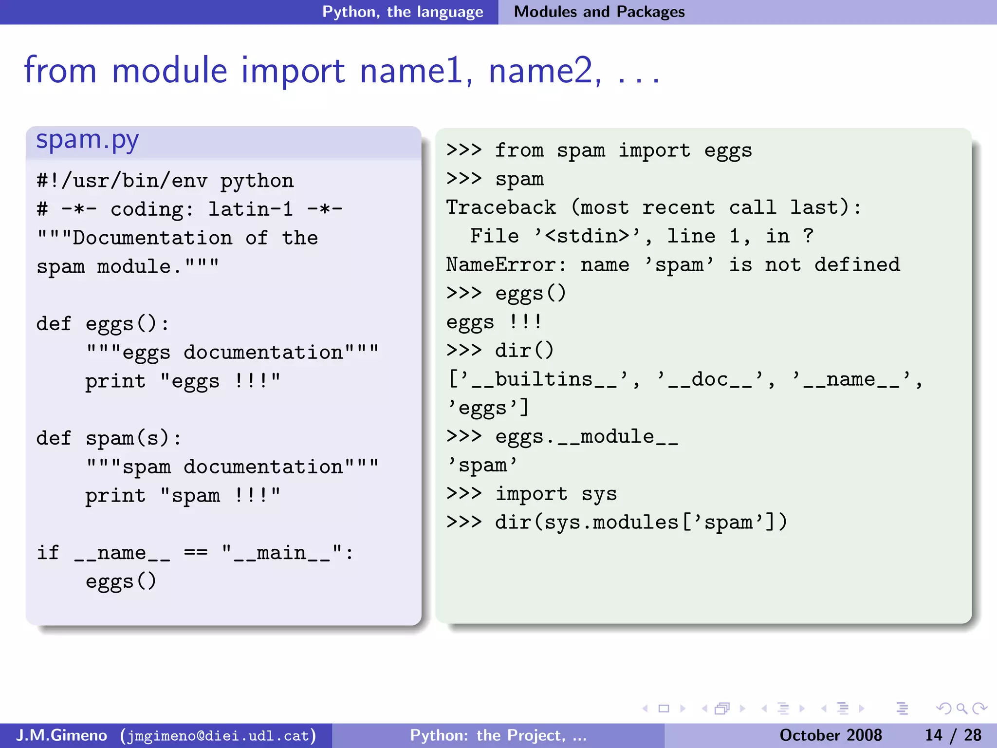 Python: the Project, the Language and the Style