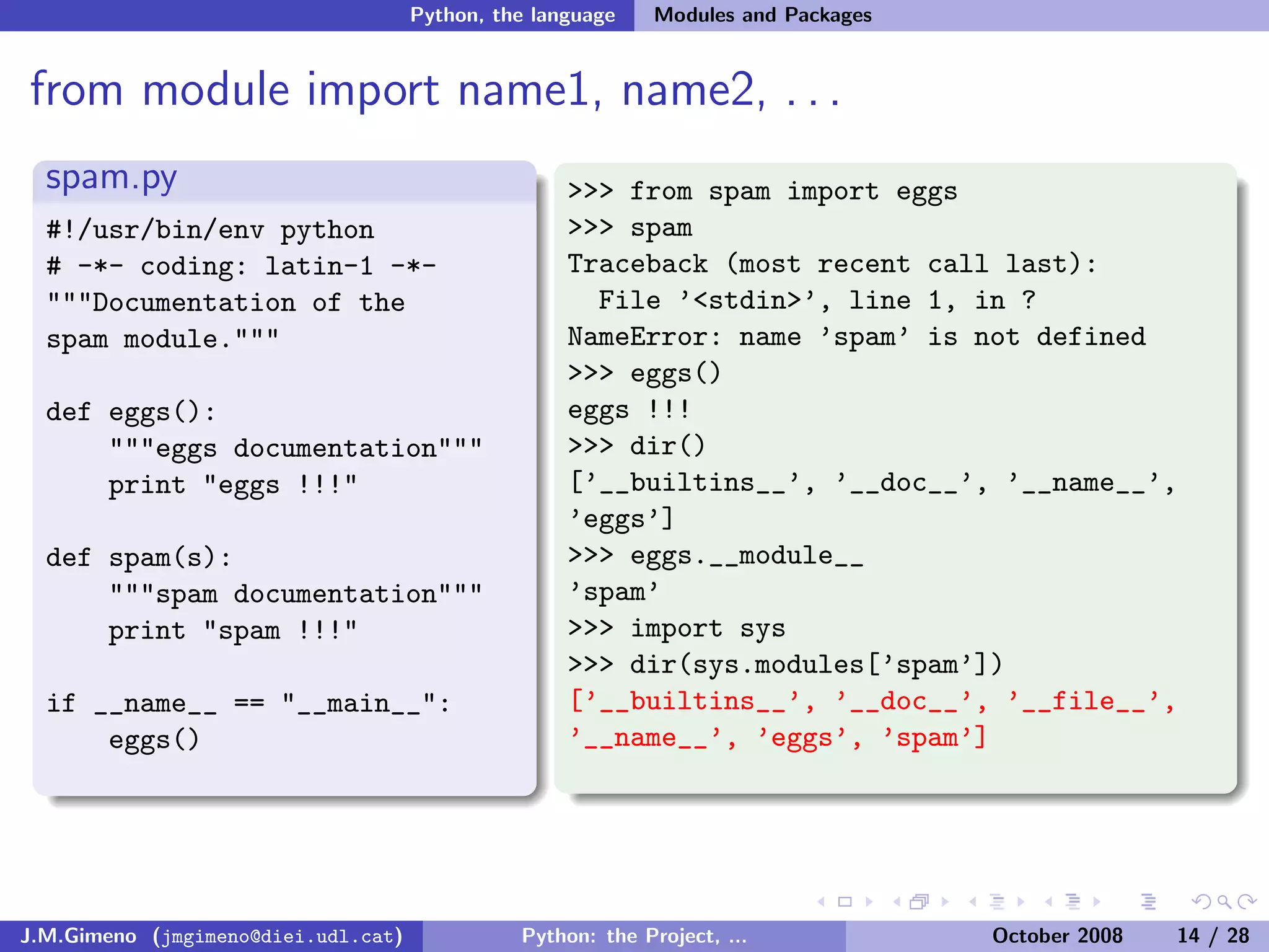 Python: the Project, the Language and the Style