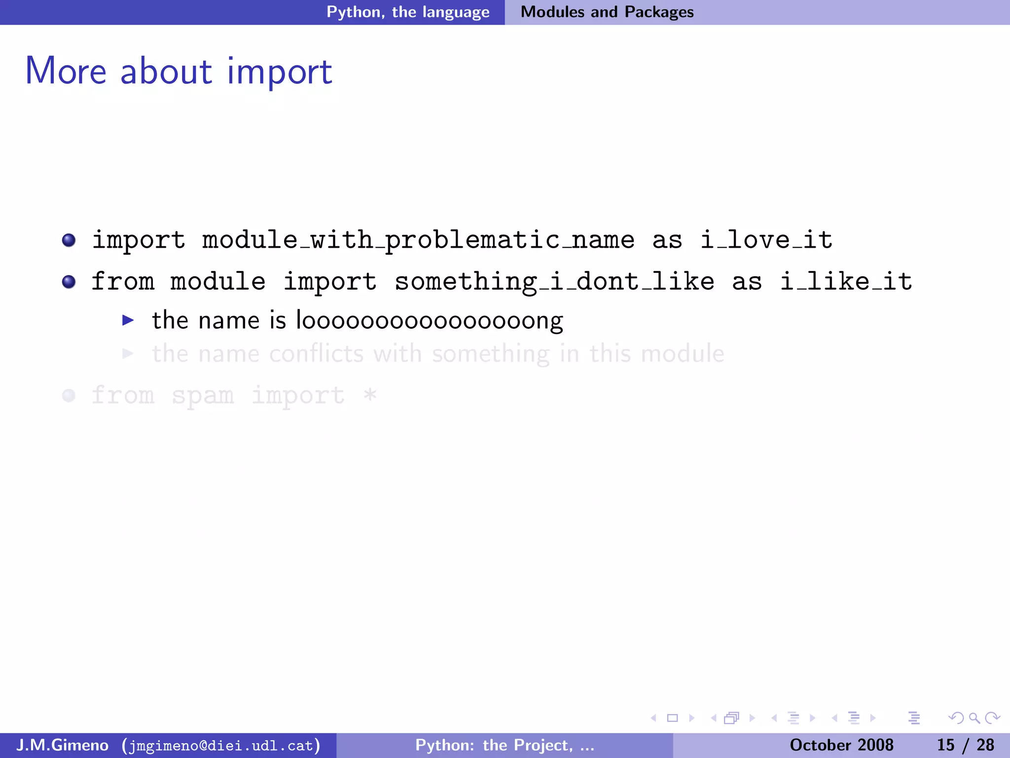 Python: the Project, the Language and the Style