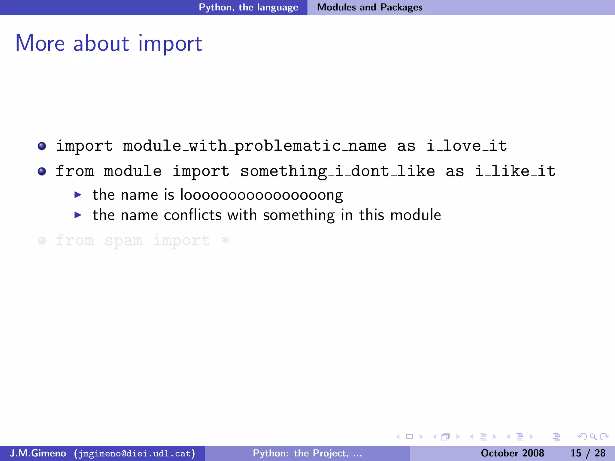 Python: the Project, the Language and the Style