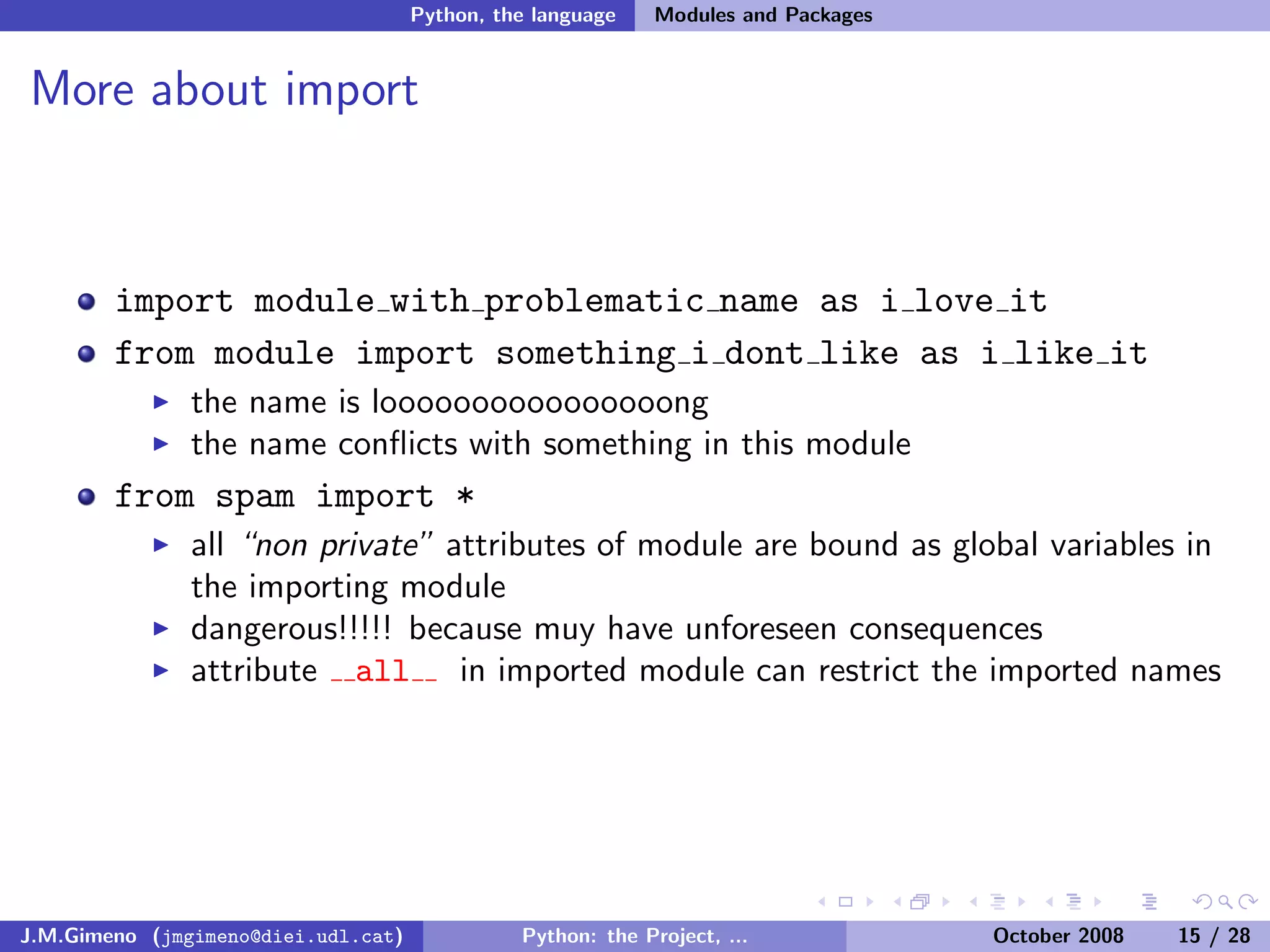 Python: the Project, the Language and the Style