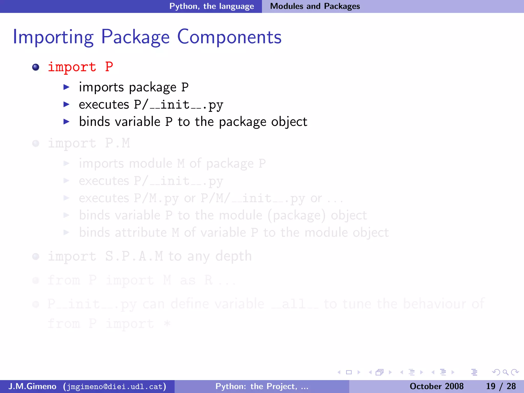 Python: the Project, the Language and the Style