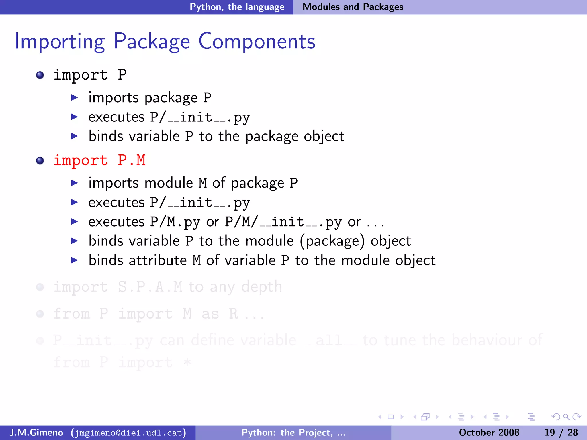 Python: the Project, the Language and the Style