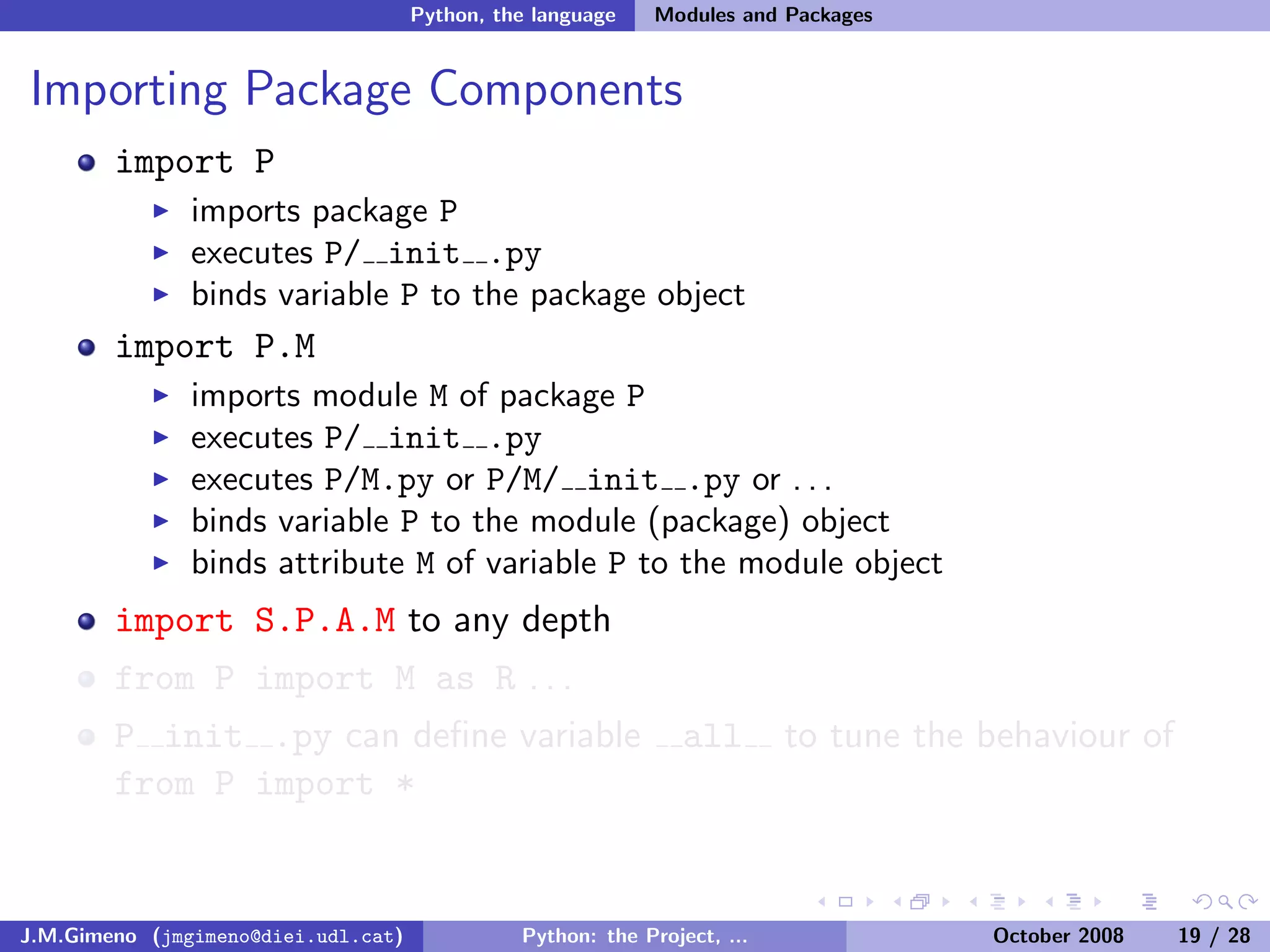 Python: the Project, the Language and the Style