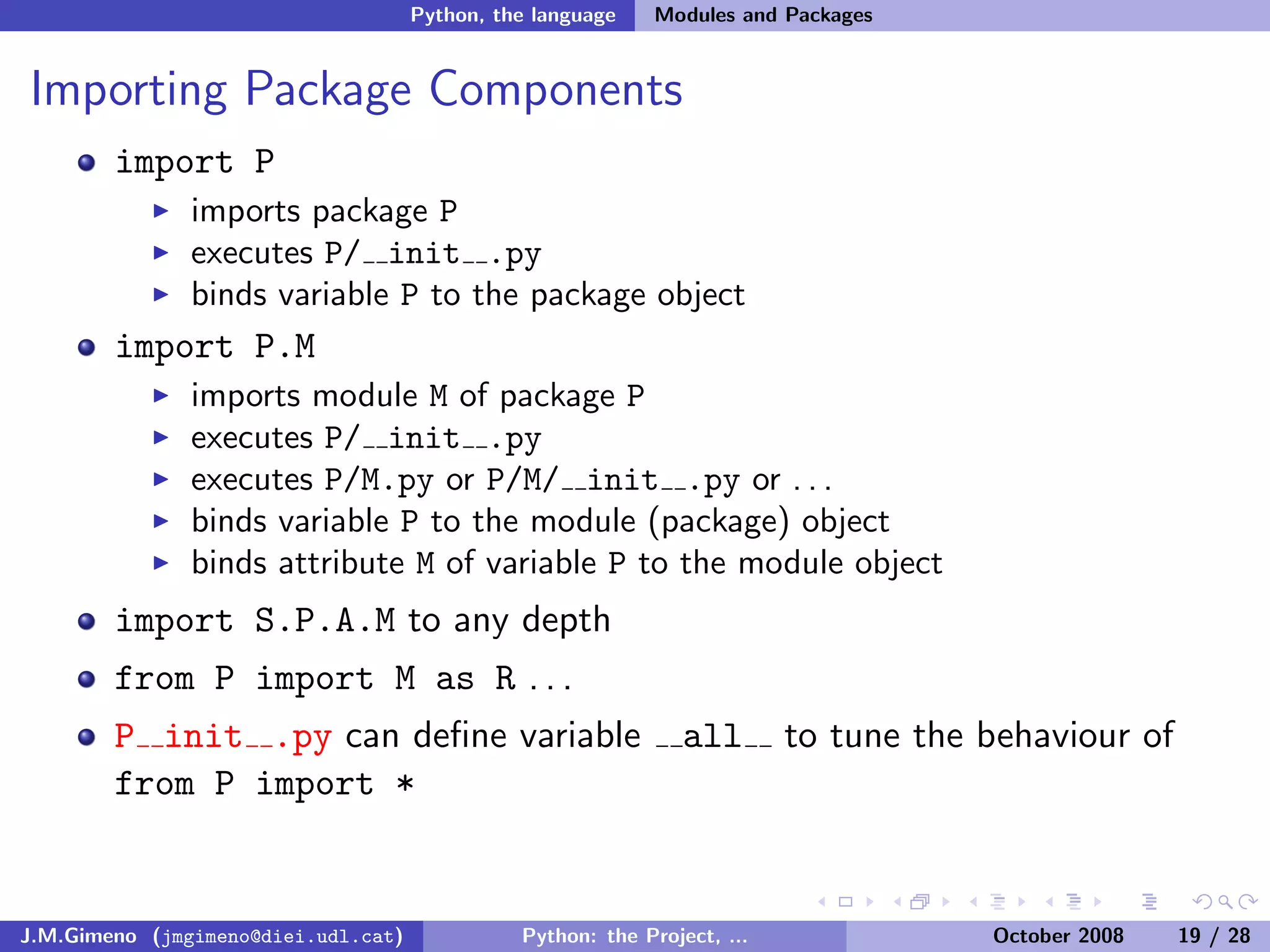Python: the Project, the Language and the Style