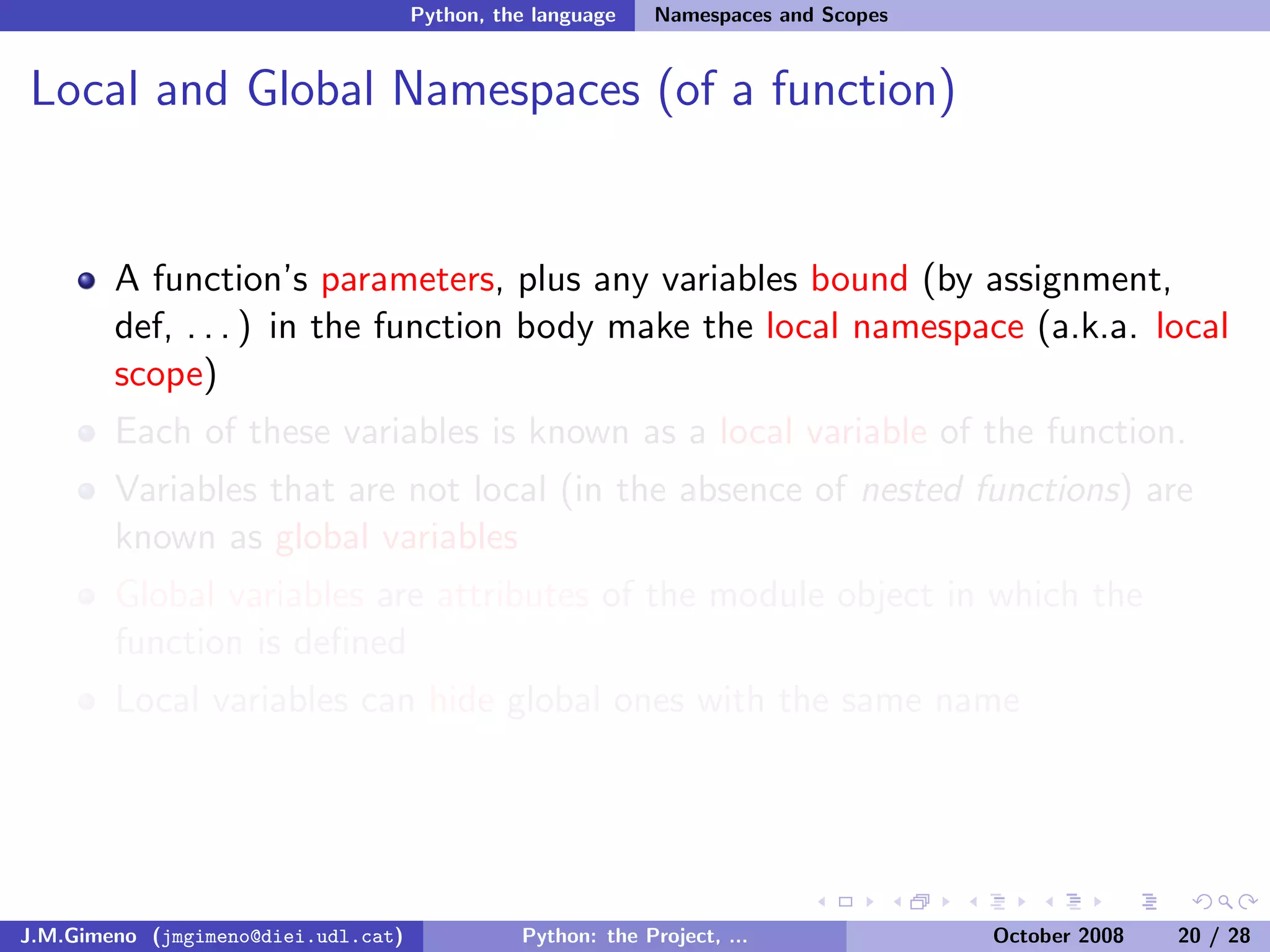 Python: the Project, the Language and the Style