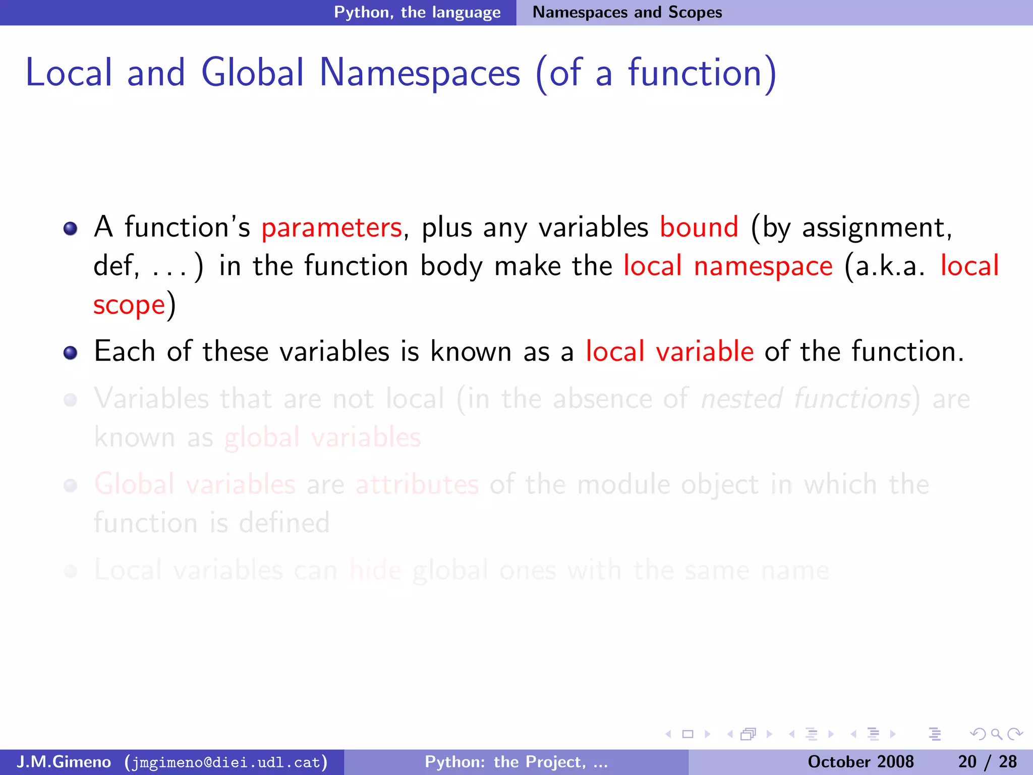 Python: the Project, the Language and the Style