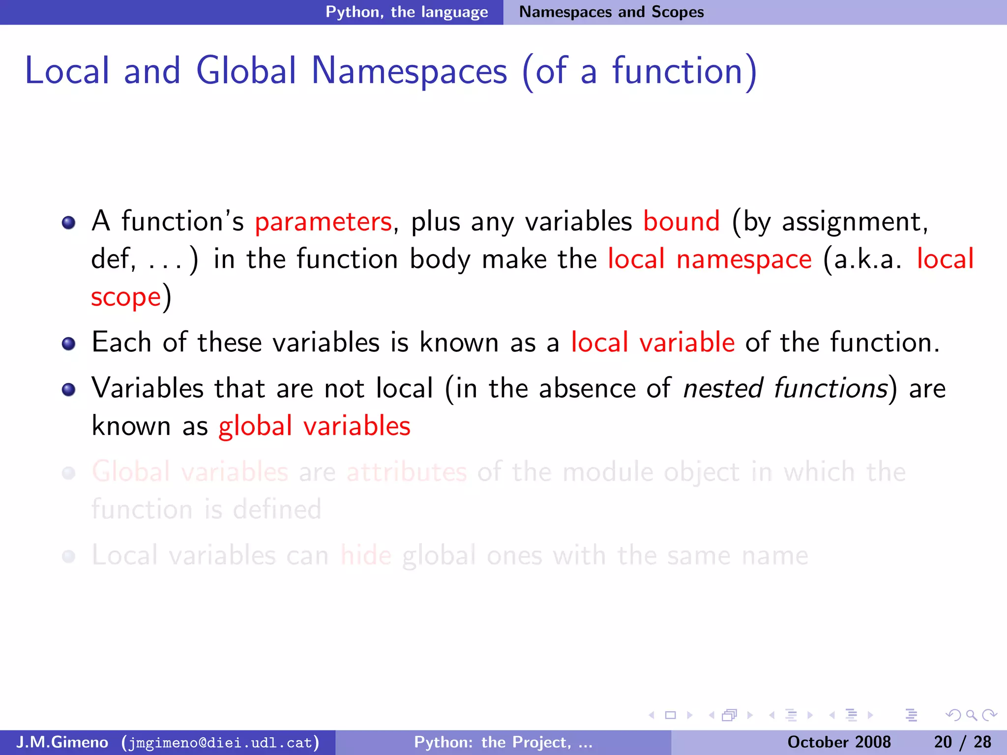 Python: the Project, the Language and the Style