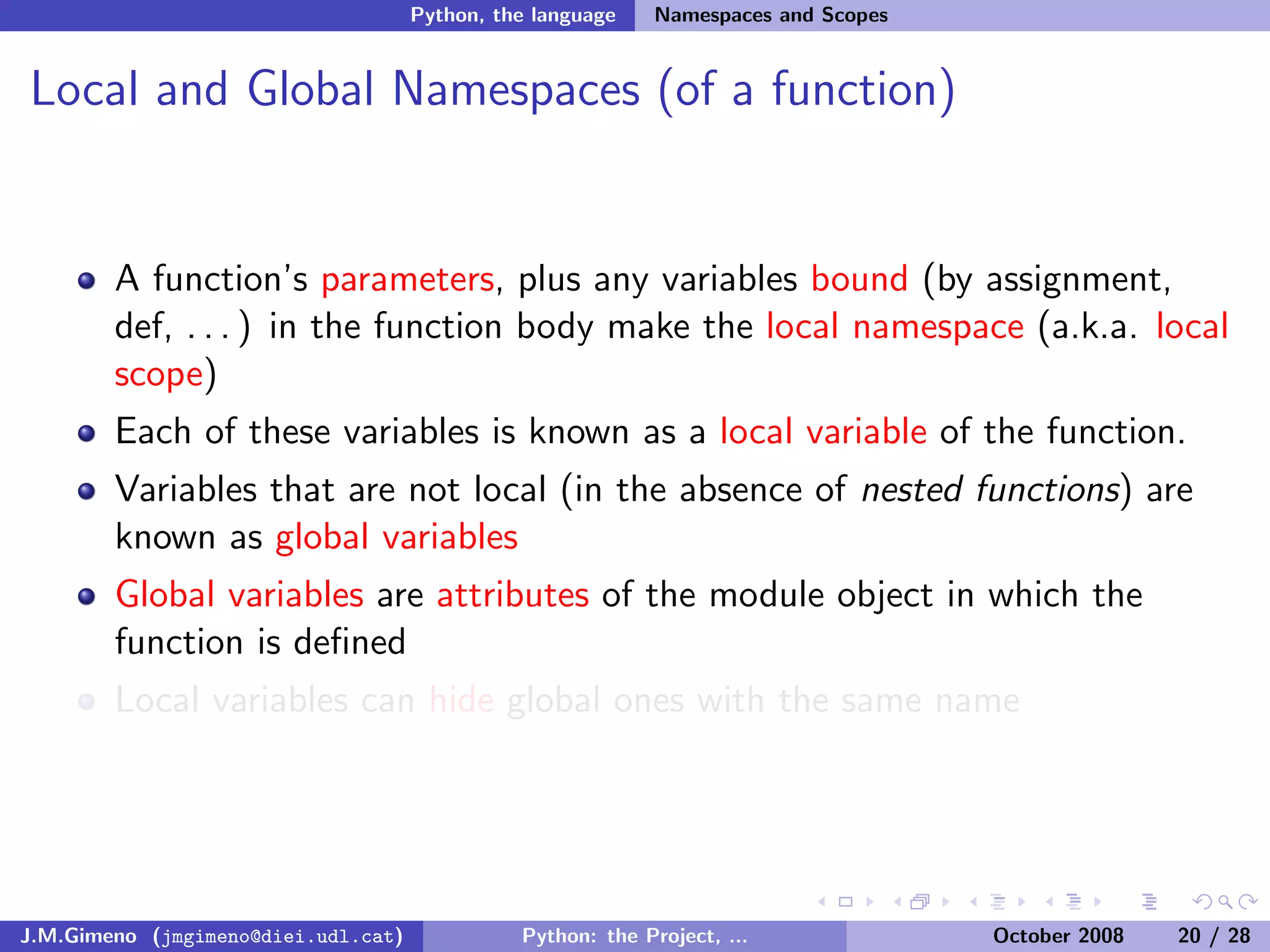 Python: the Project, the Language and the Style