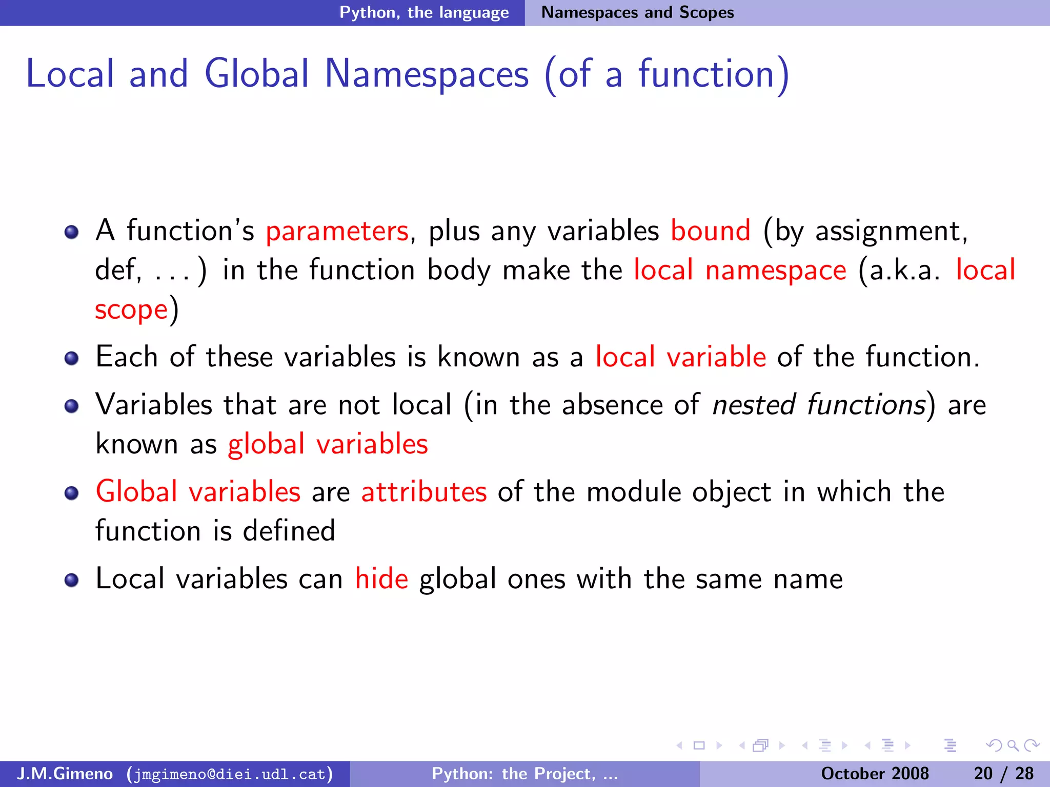Python: the Project, the Language and the Style