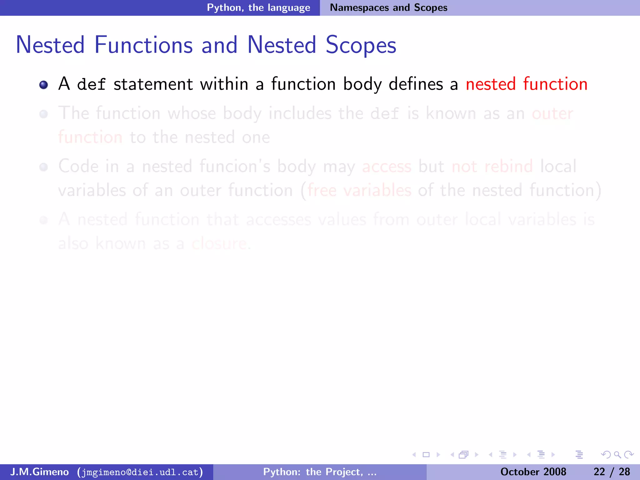 Python: the Project, the Language and the Style