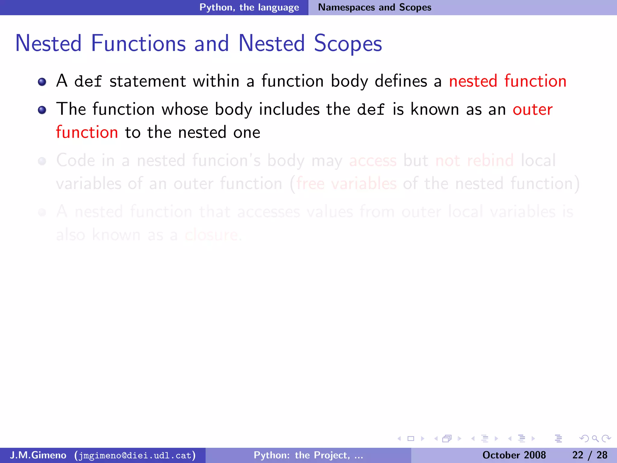 Python: the Project, the Language and the Style