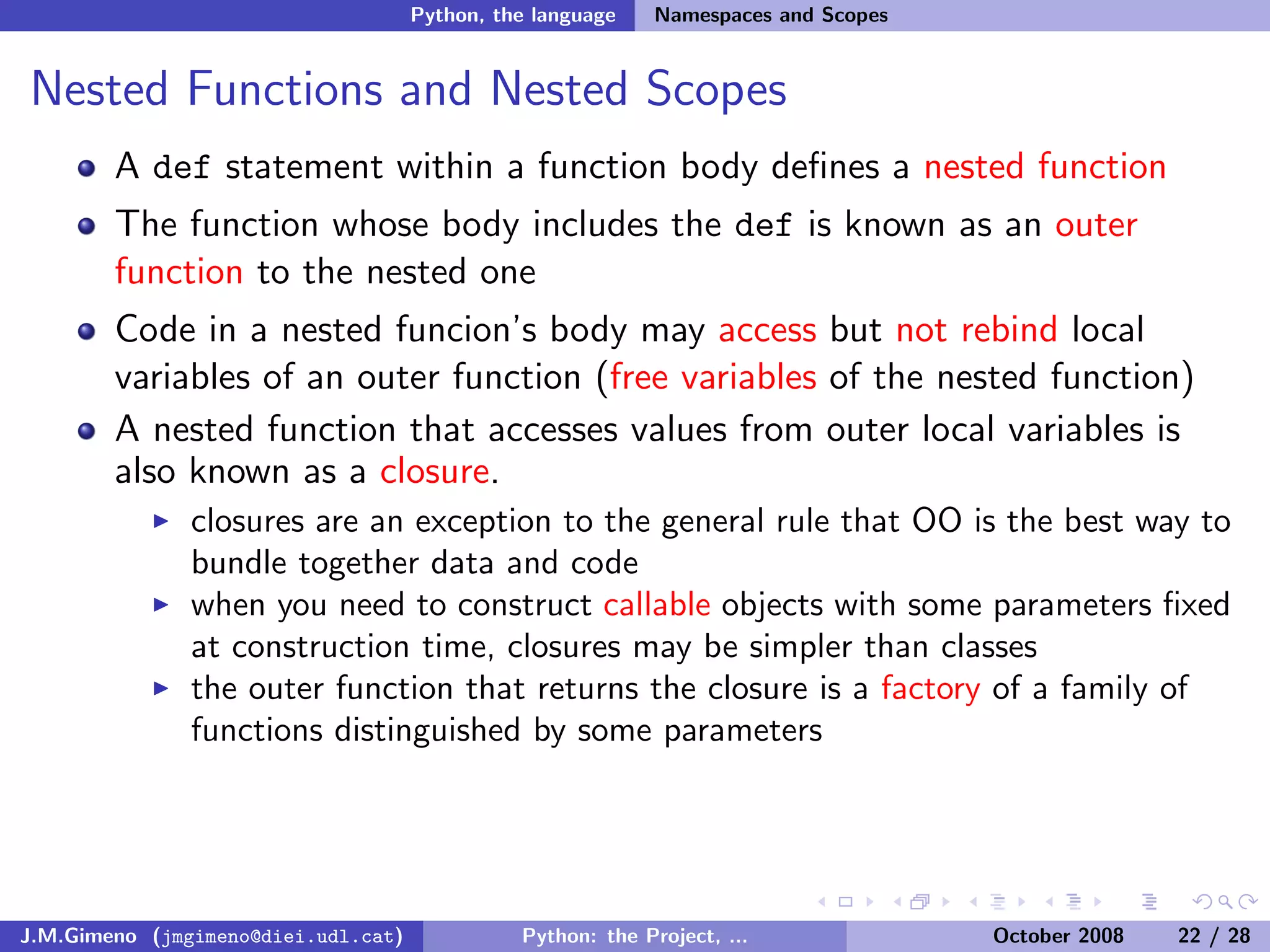 Python: the Project, the Language and the Style