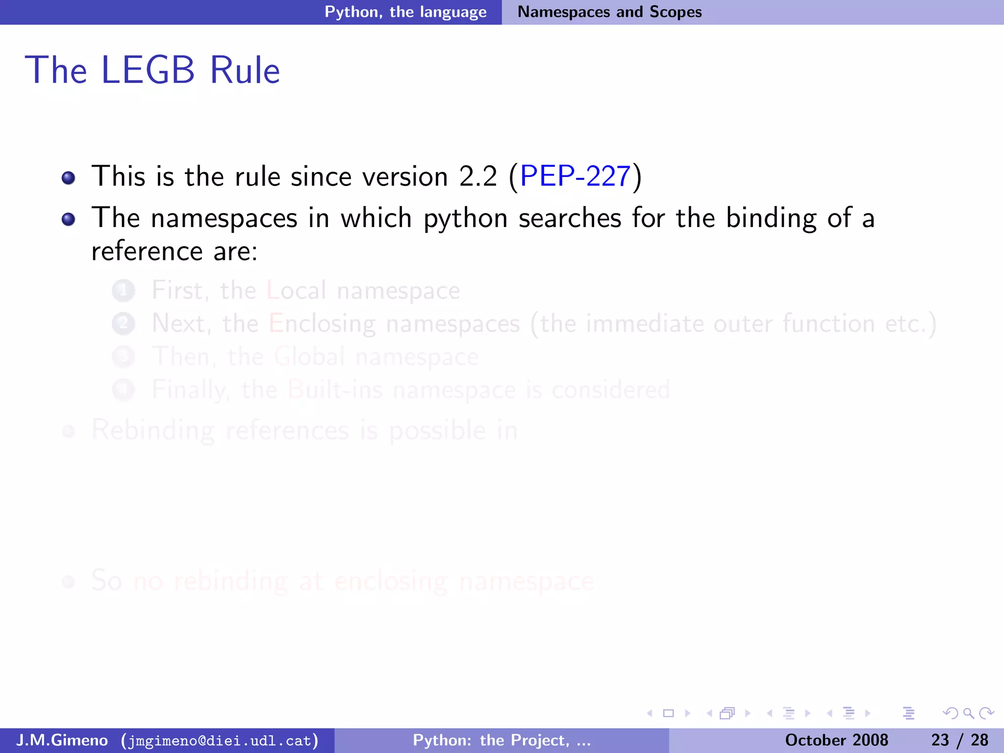Python: the Project, the Language and the Style