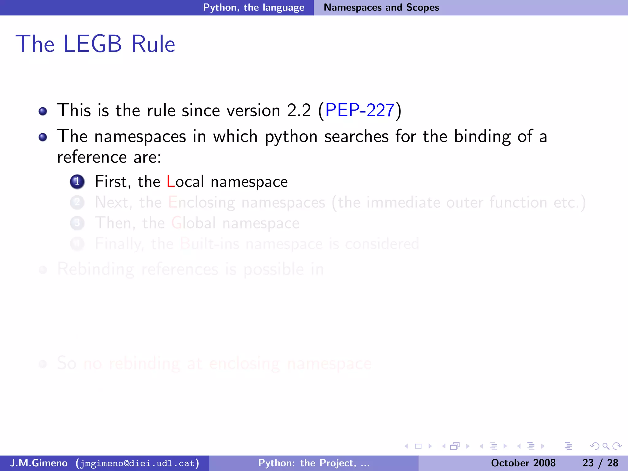 Python: the Project, the Language and the Style