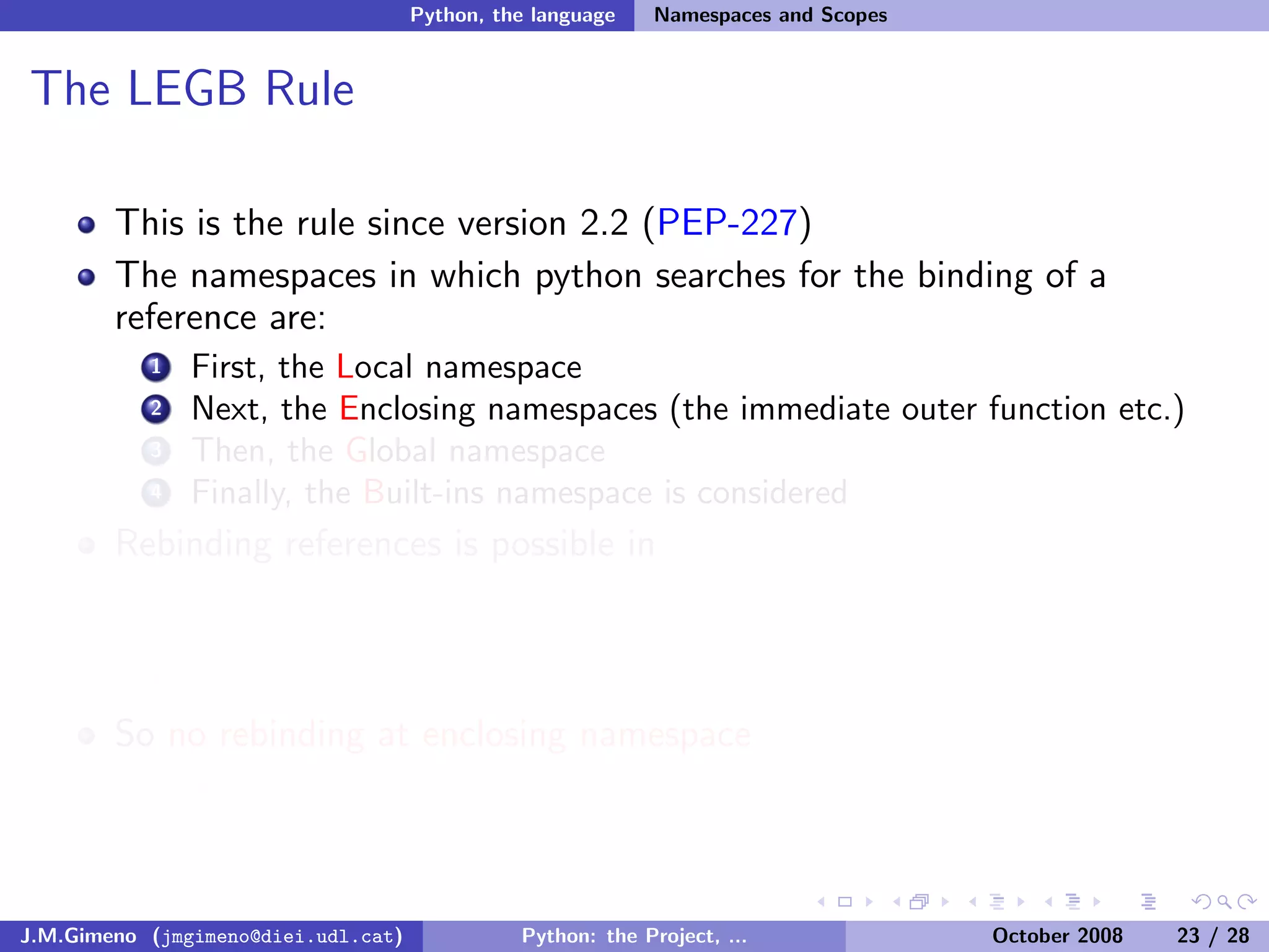 Python: the Project, the Language and the Style