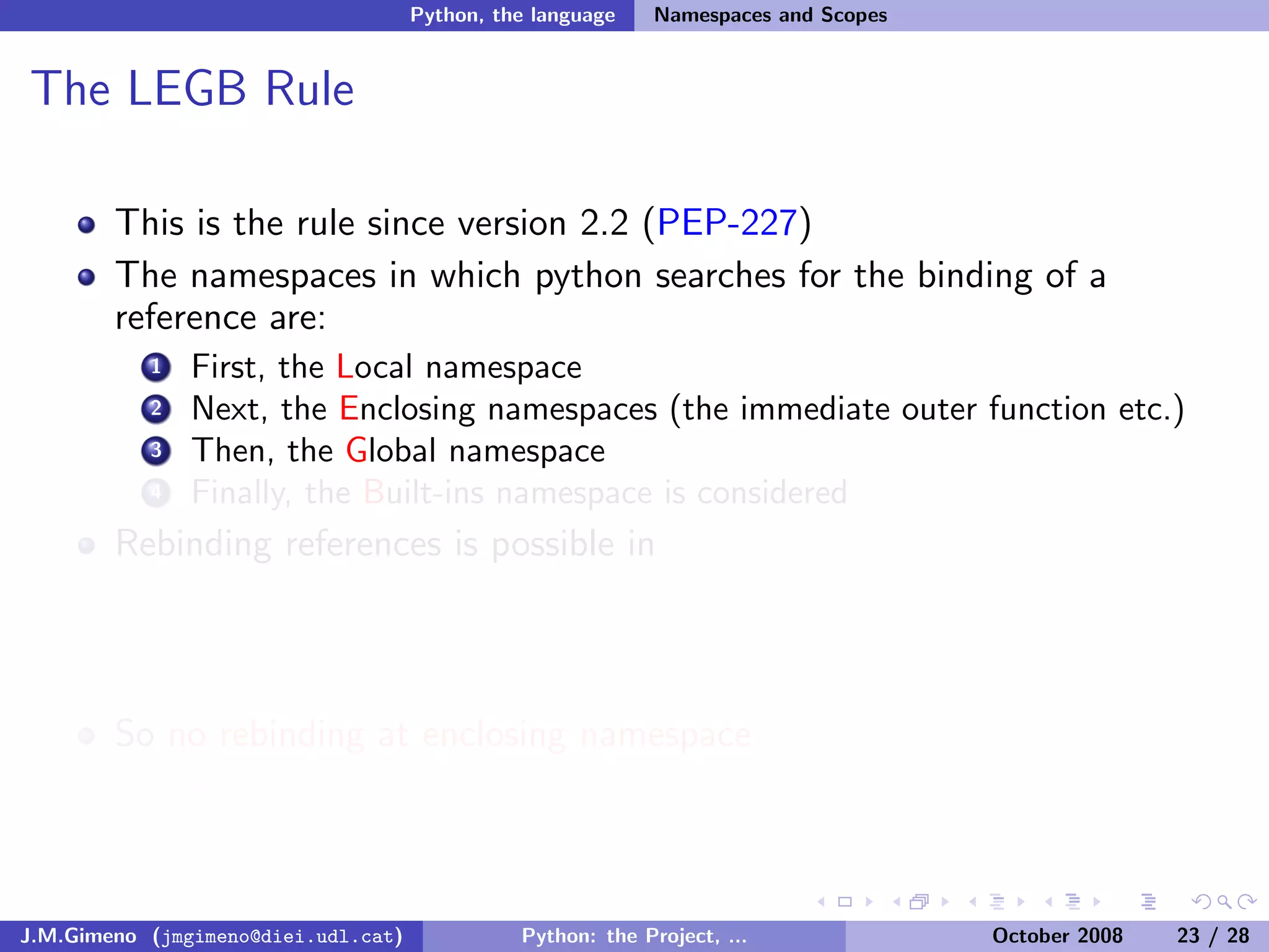 Python: the Project, the Language and the Style