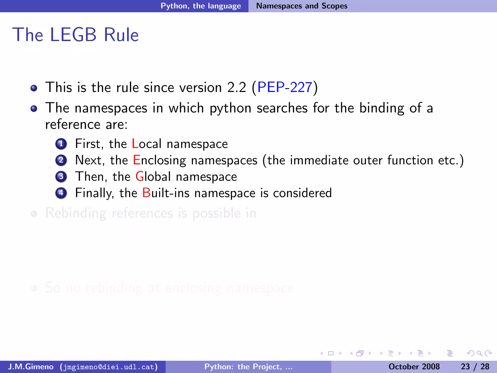 Python: the Project, the Language and the Style