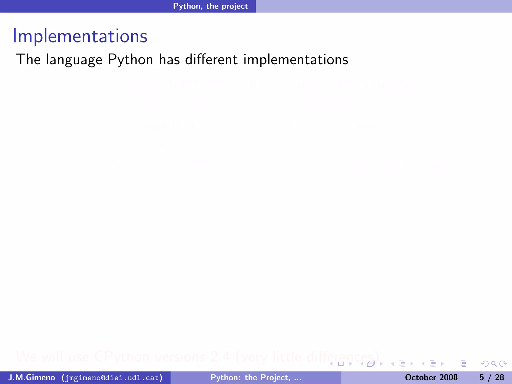 Python: the Project, the Language and the Style