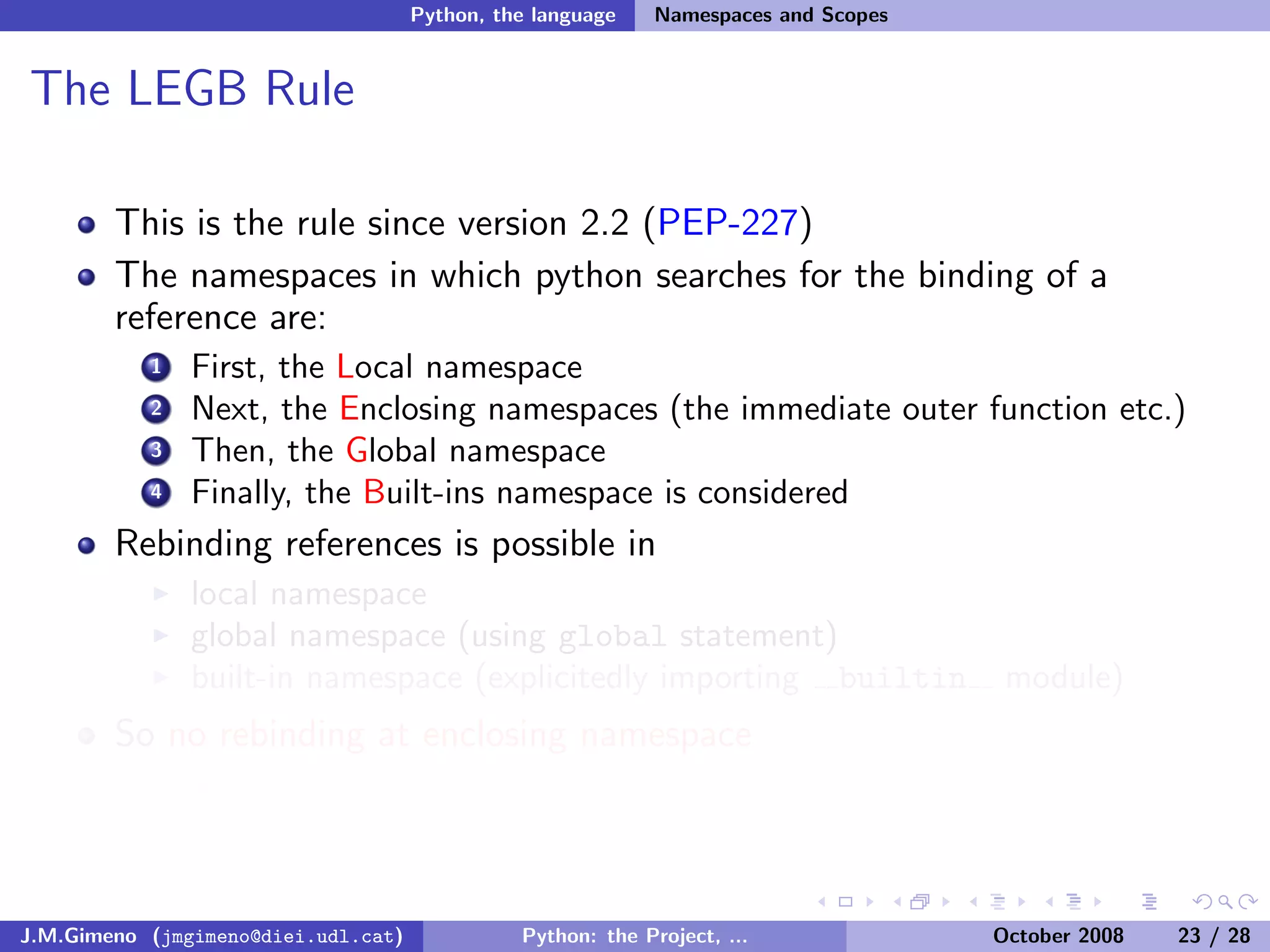 Python: the Project, the Language and the Style