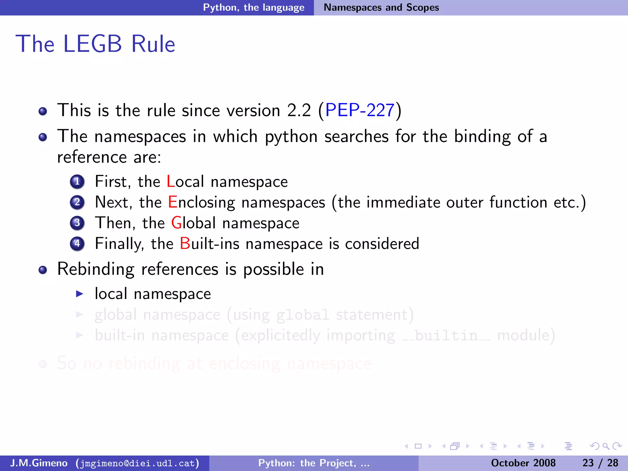 Python: the Project, the Language and the Style