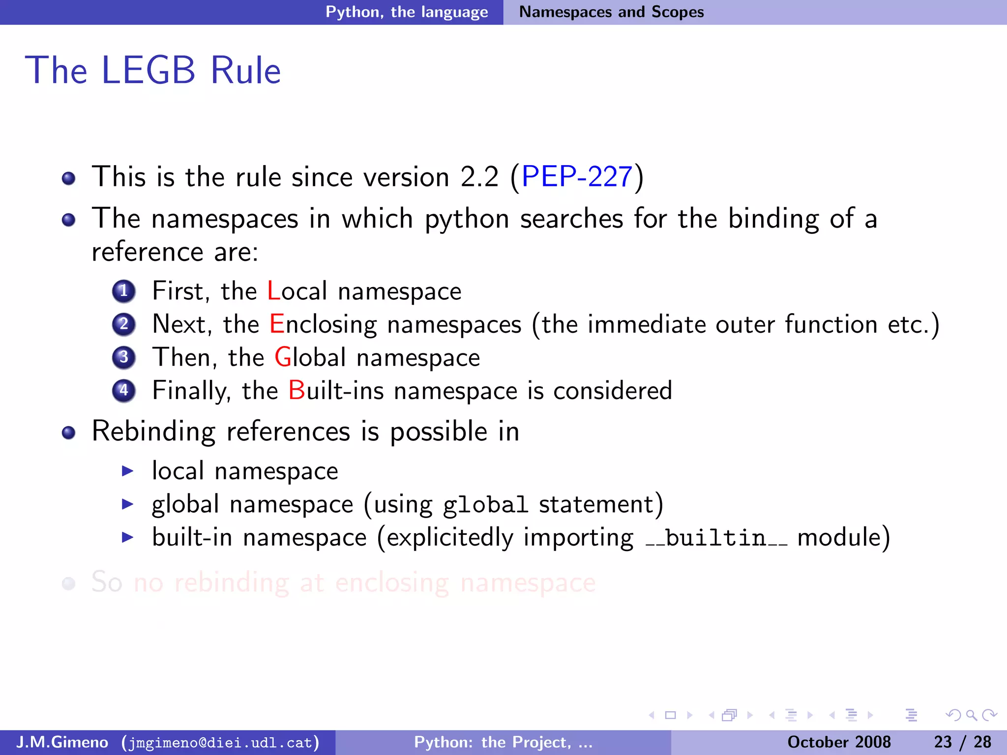 Python: the Project, the Language and the Style