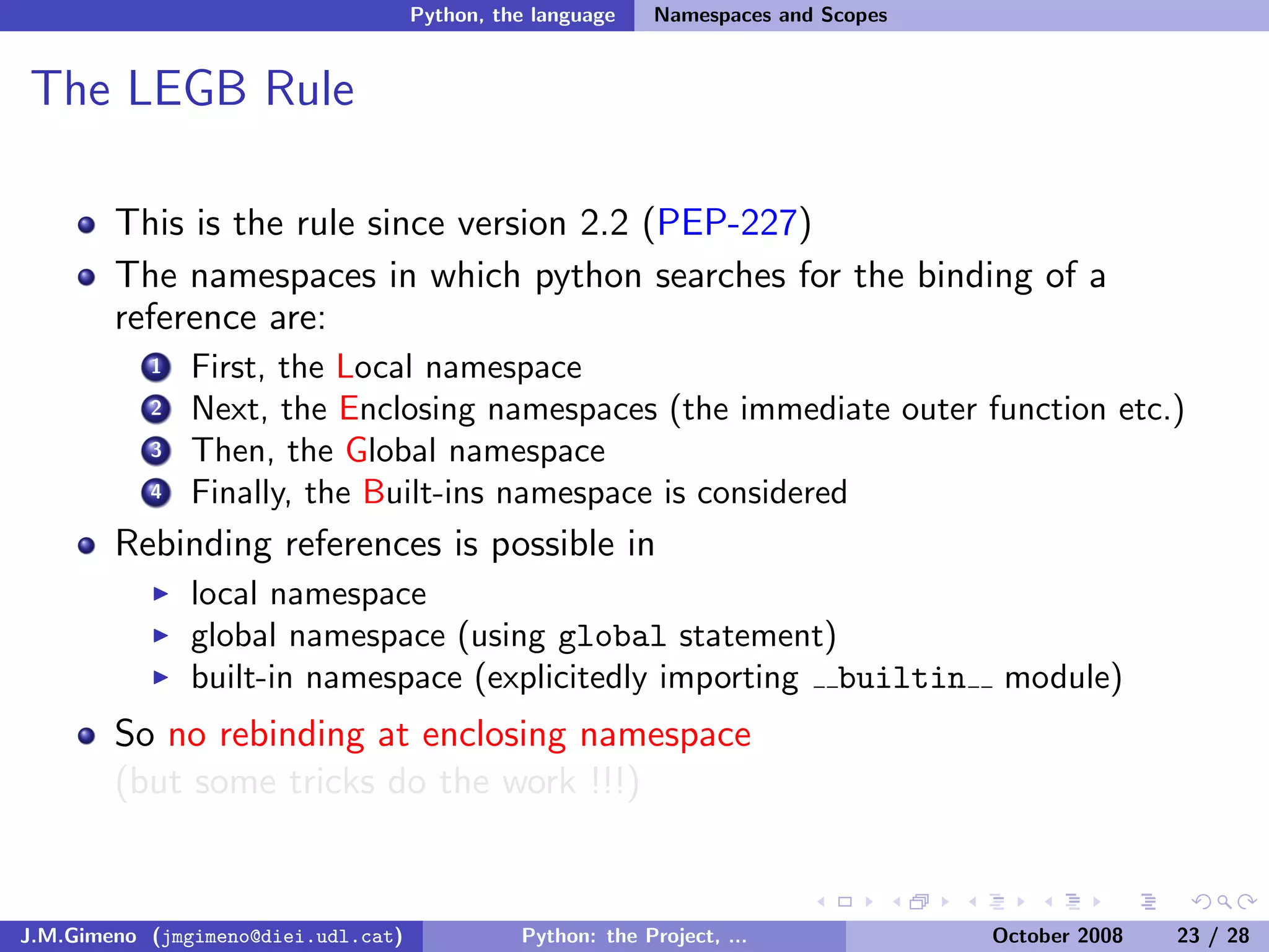 Python: the Project, the Language and the Style