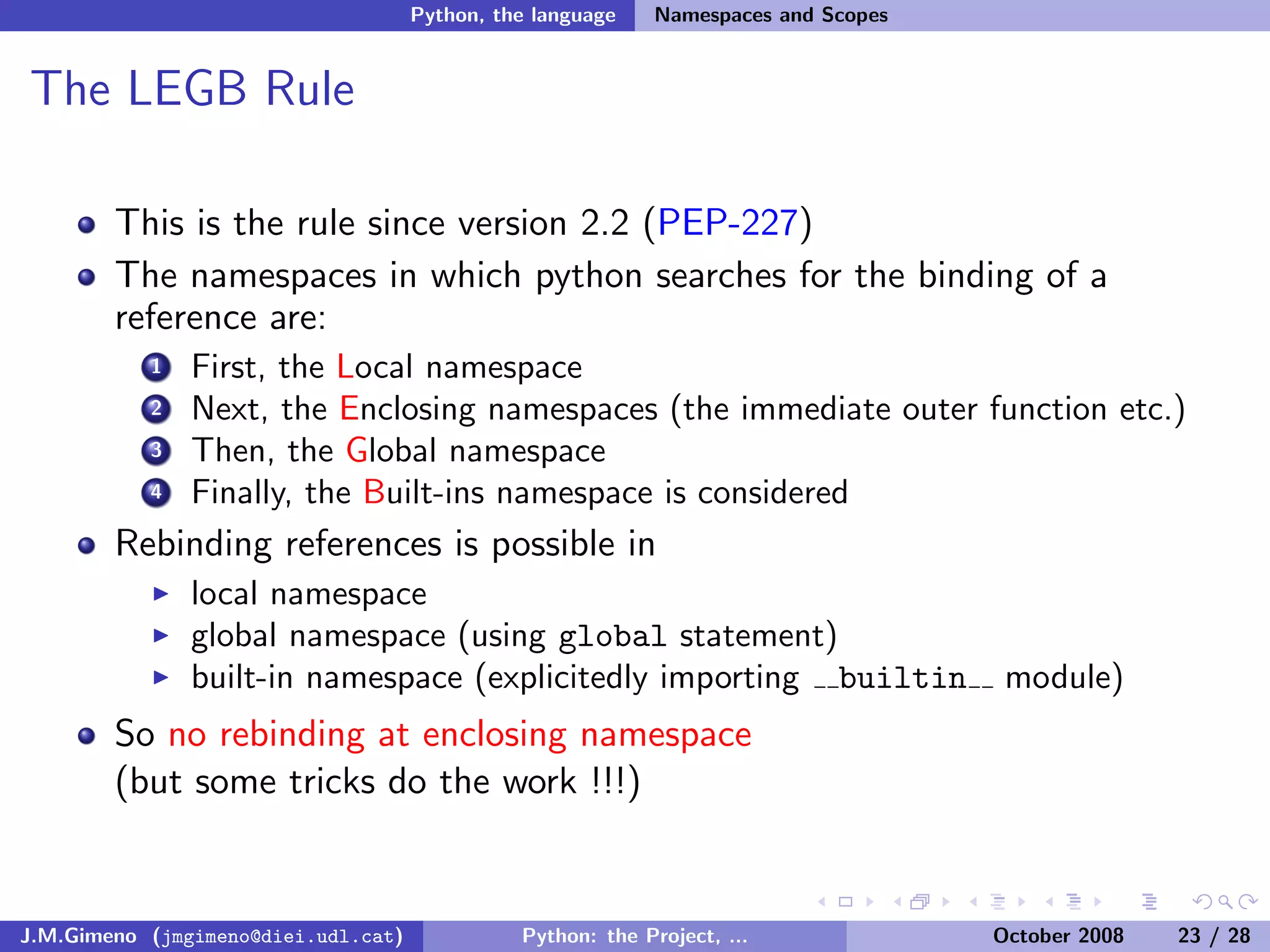 Python: the Project, the Language and the Style