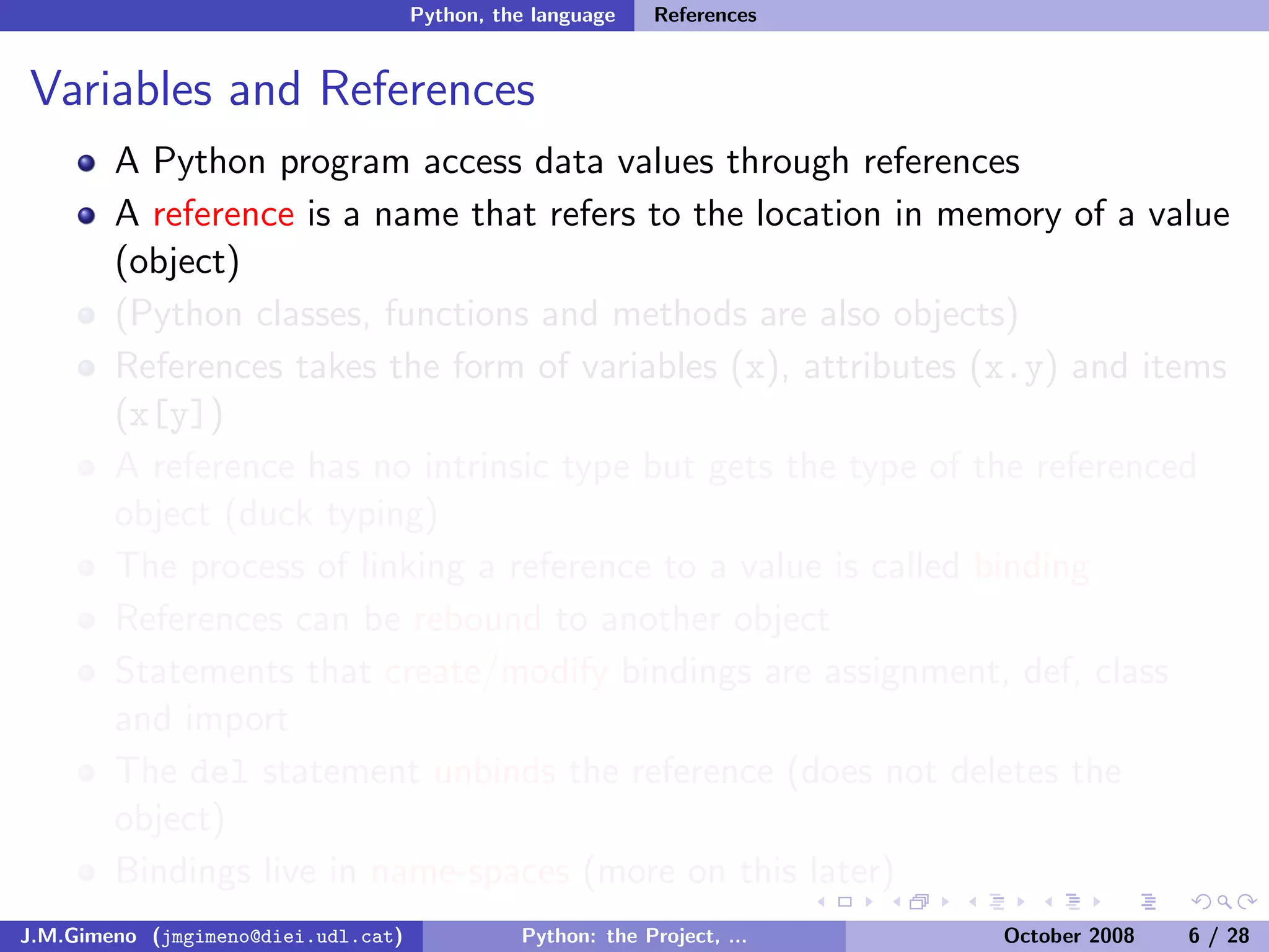 Python: the Project, the Language and the Style