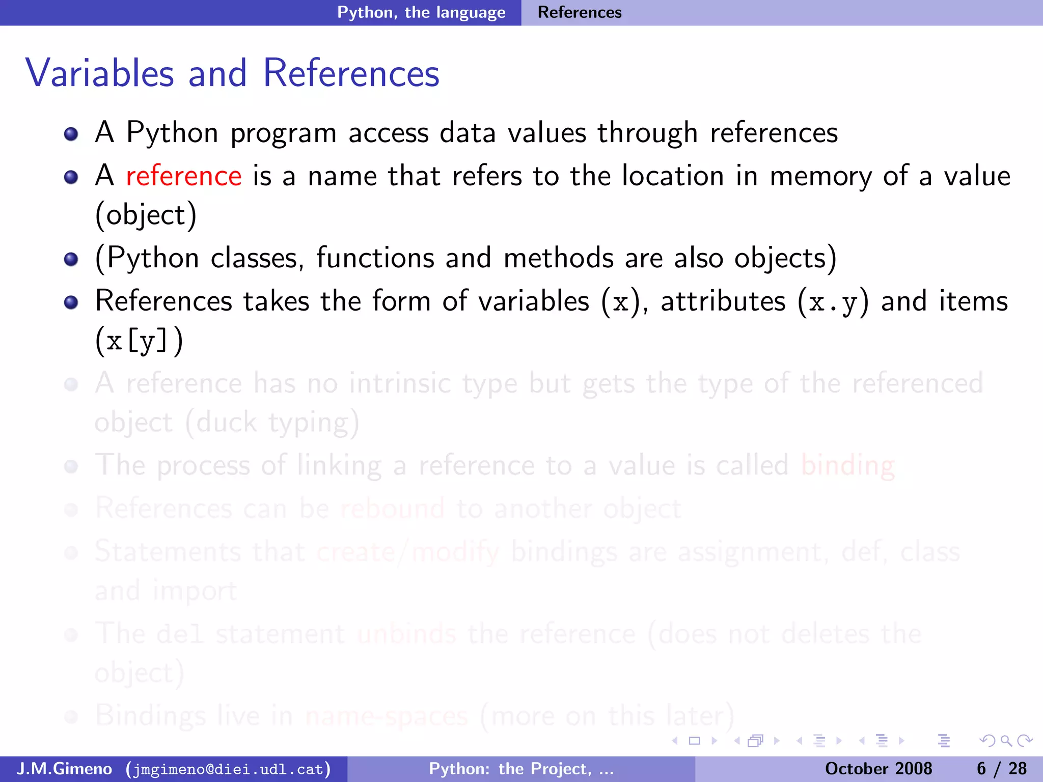Python: the Project, the Language and the Style