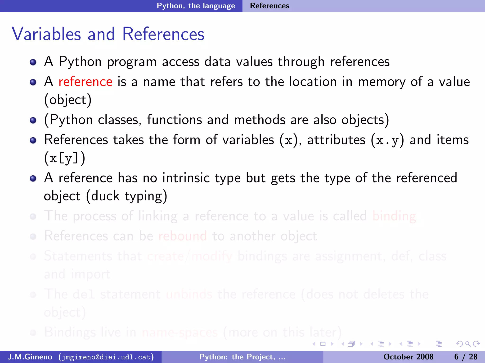 Python: the Project, the Language and the Style