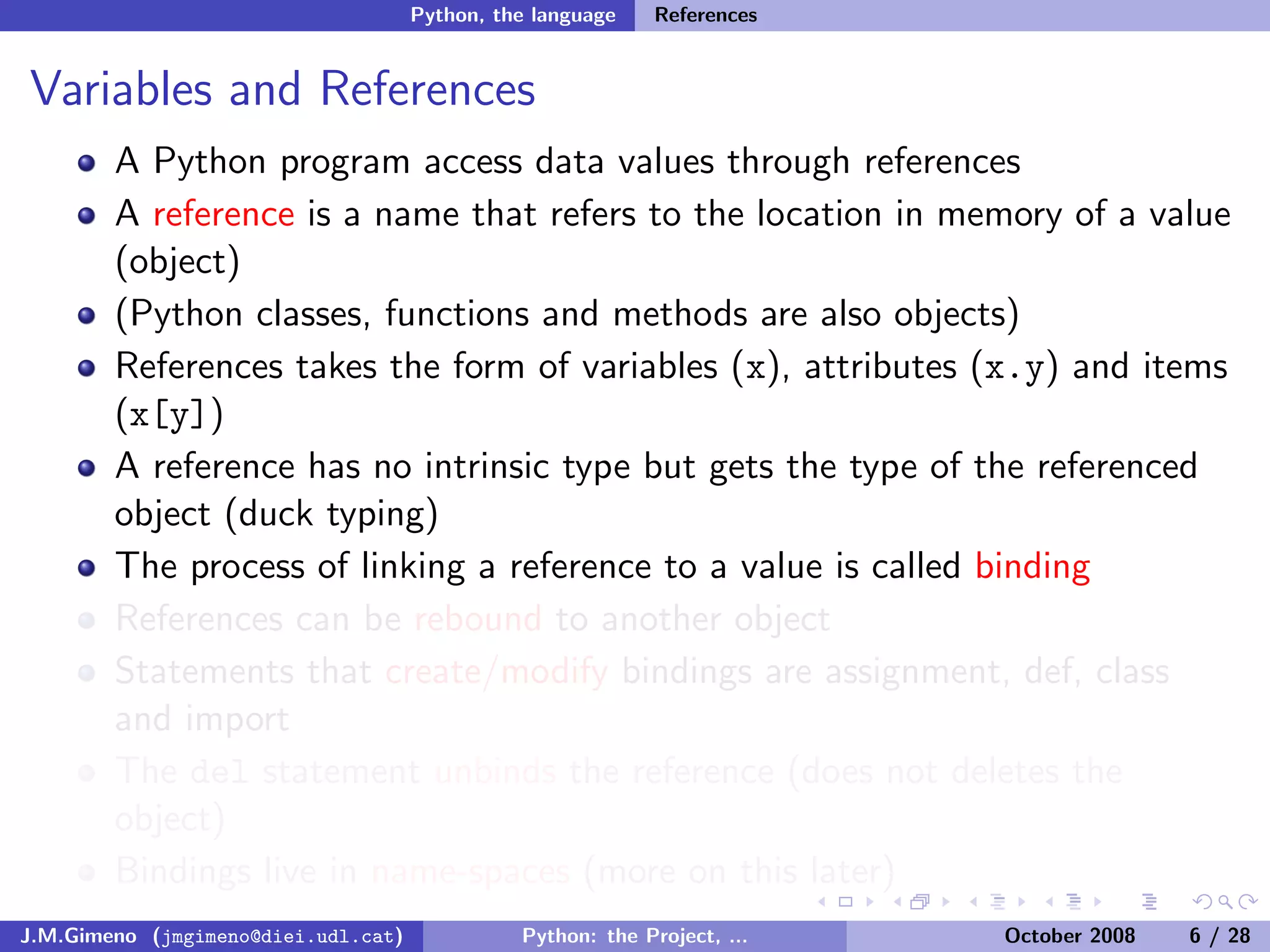 Python: the Project, the Language and the Style