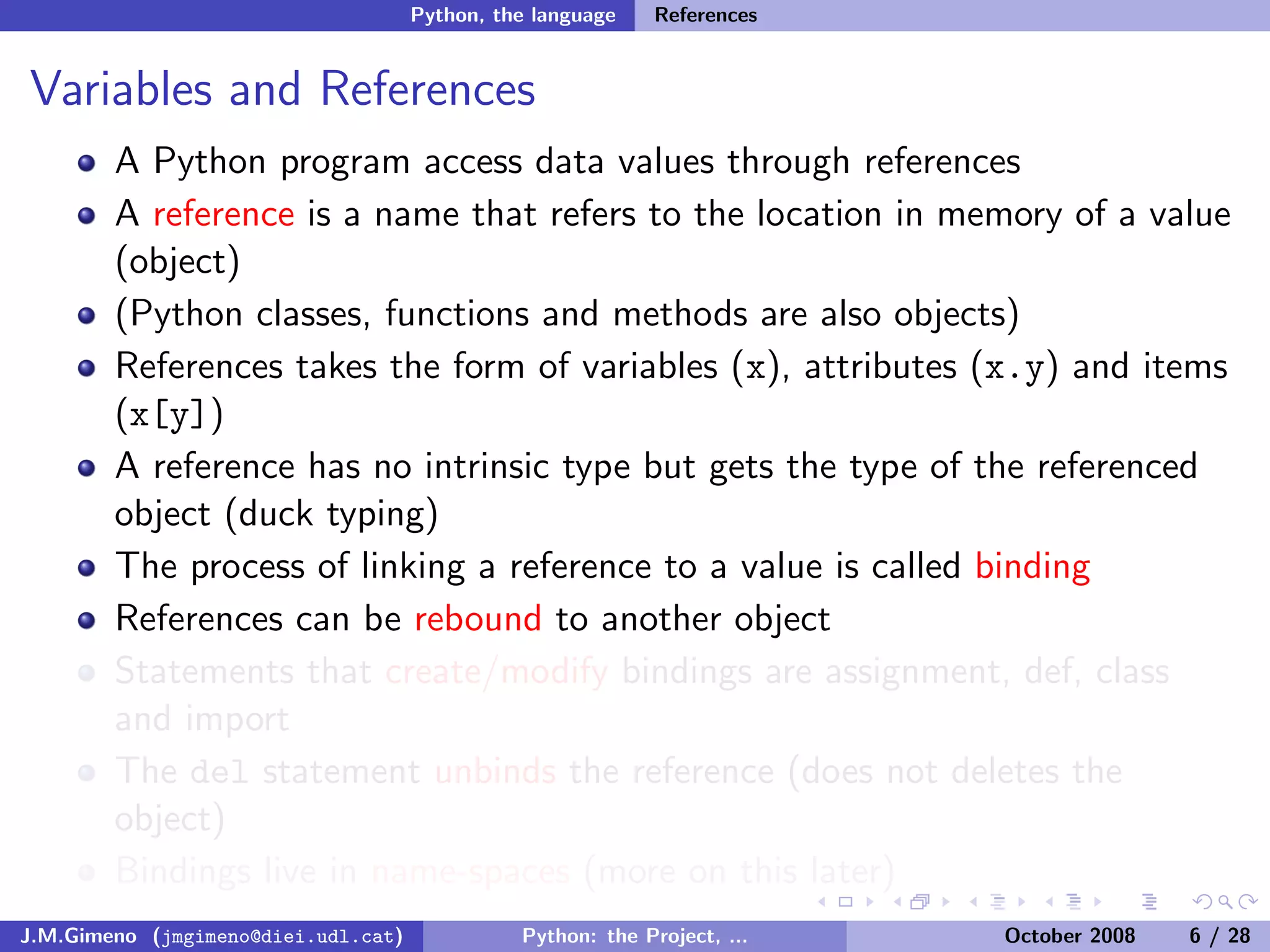 Python: the Project, the Language and the Style