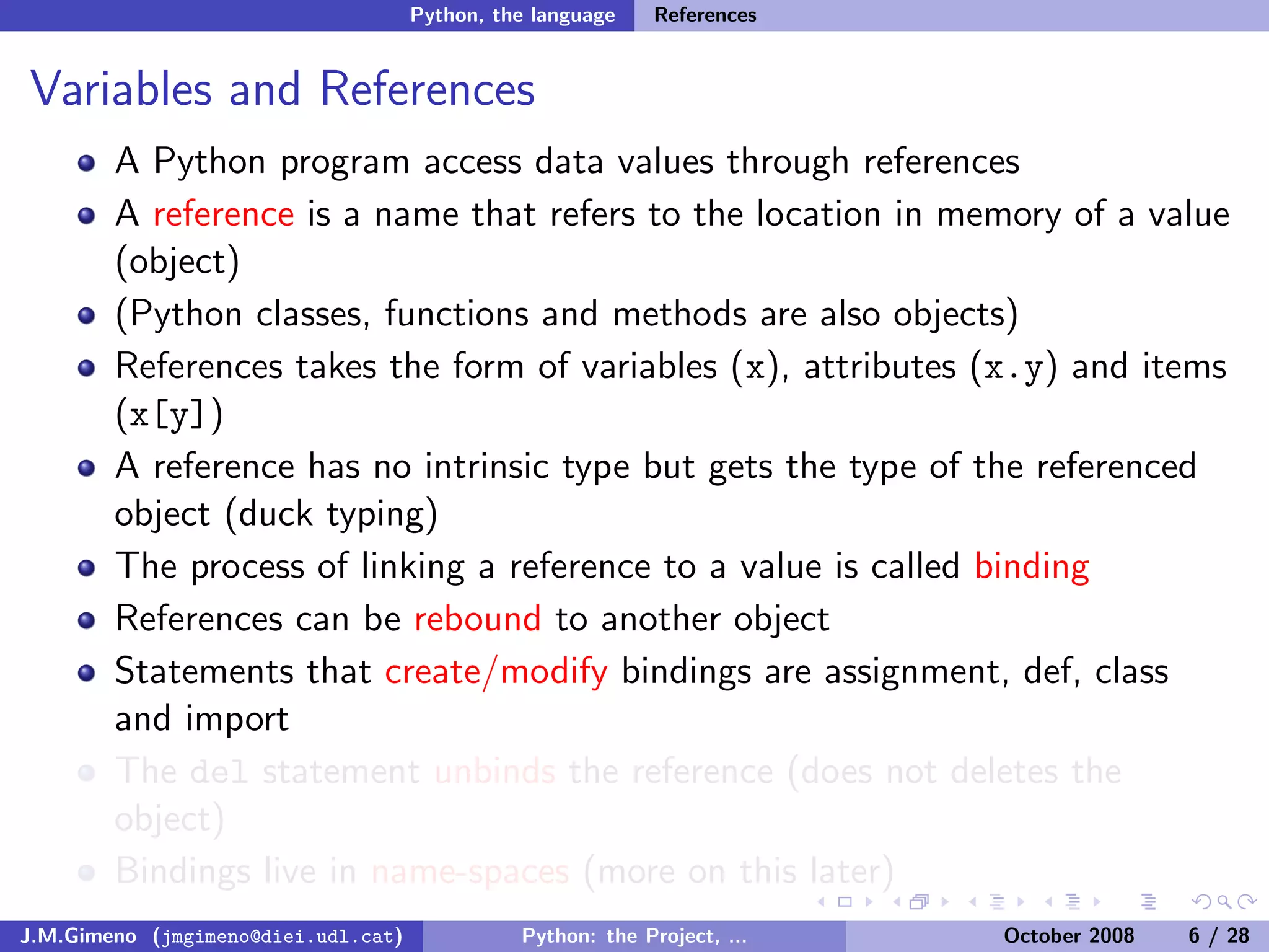 Python: the Project, the Language and the Style