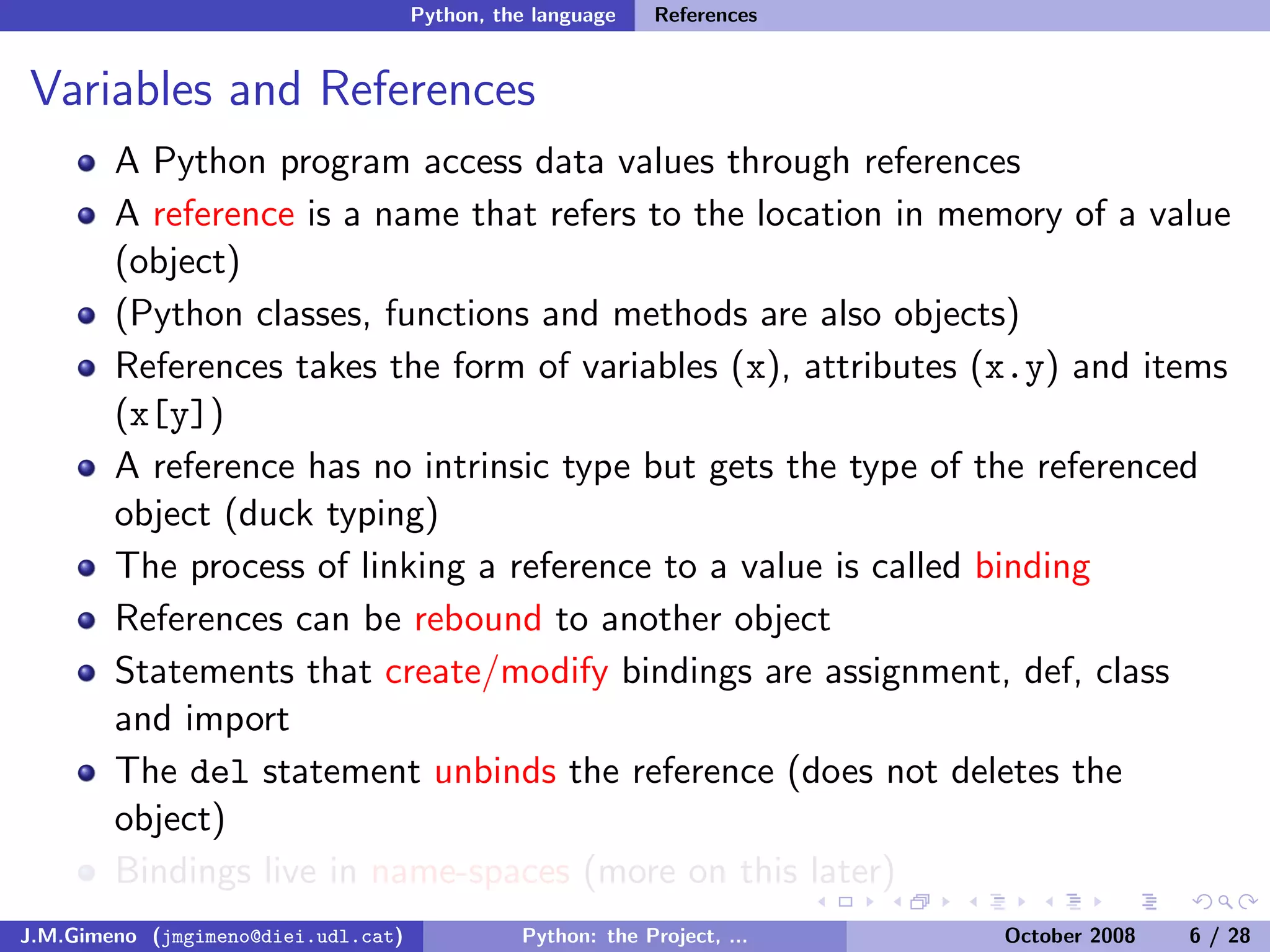 Python: the Project, the Language and the Style