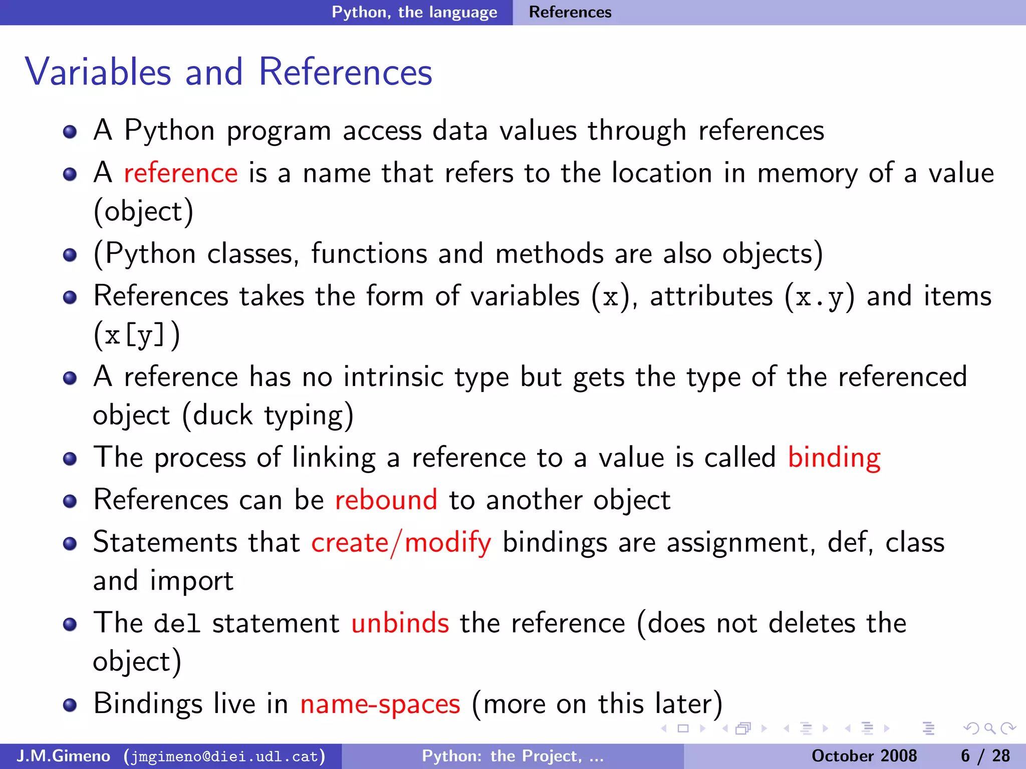 Python: the Project, the Language and the Style
