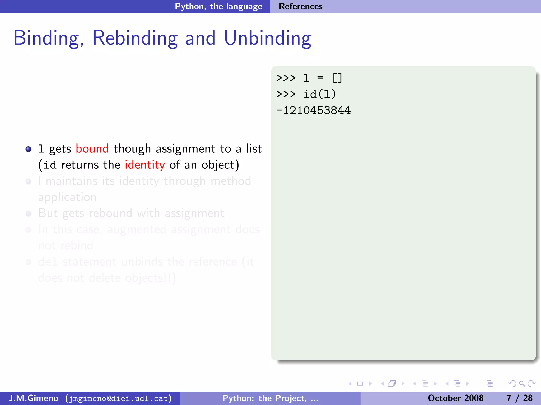 Python: the Project, the Language and the Style