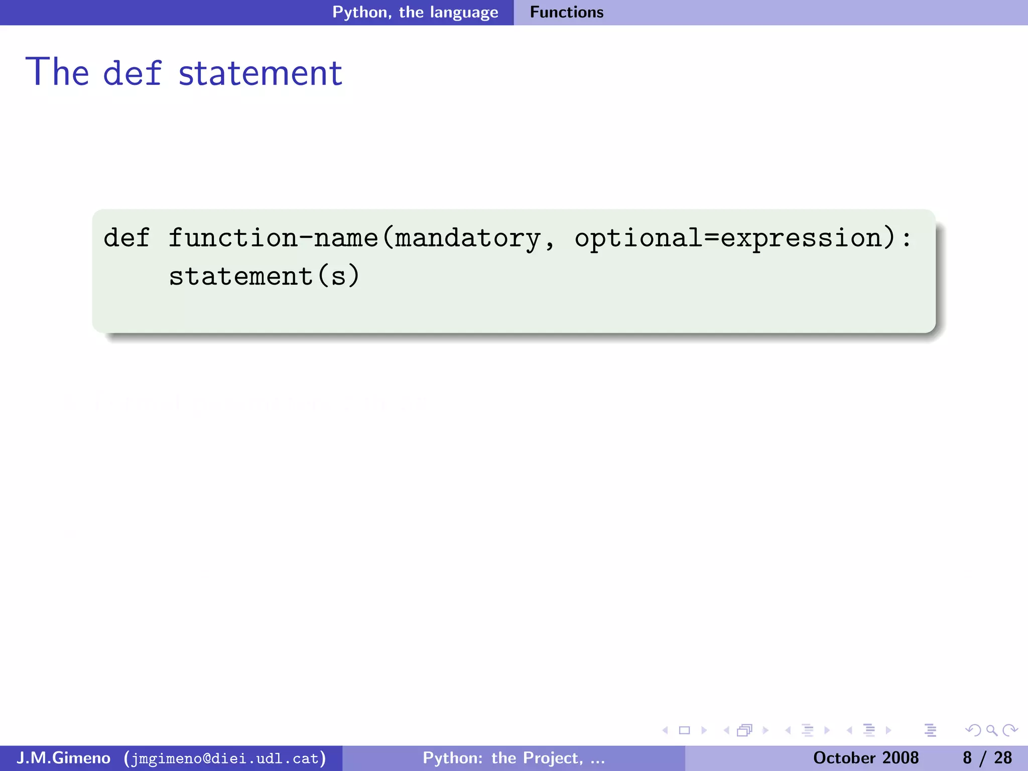Python: the Project, the Language and the Style