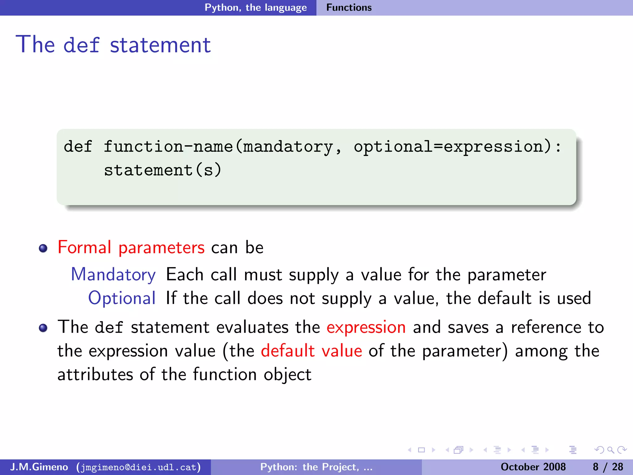 Python: the Project, the Language and the Style