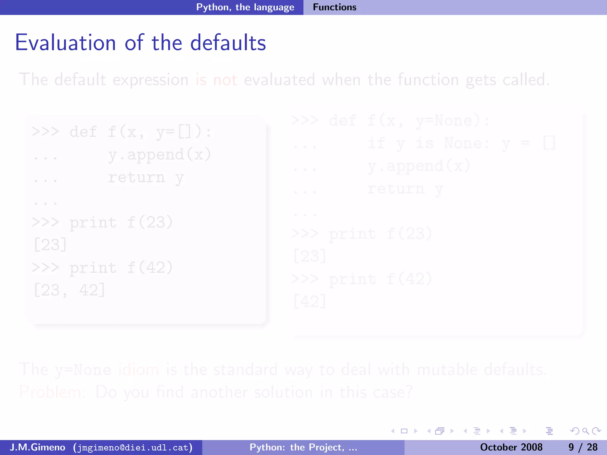 Python: the Project, the Language and the Style